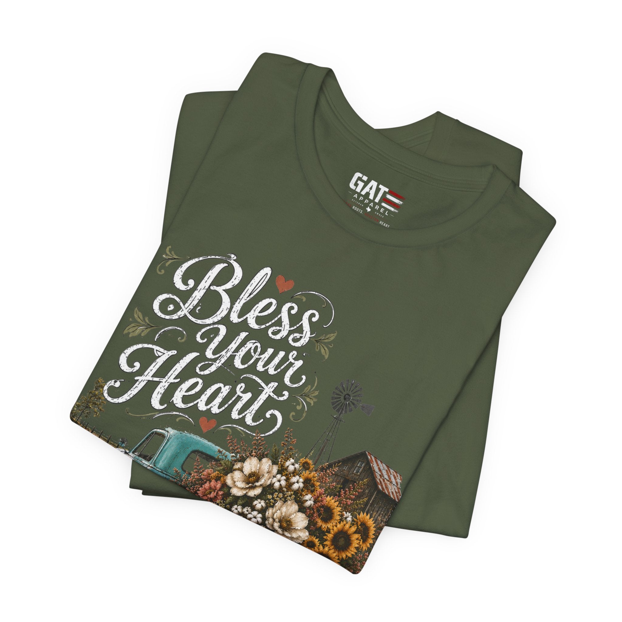 Funny Southern Shirt, Bless Your Heart Tee, Southern Humor Graphic Tee, Magnolia Floral Shirt, Country Girl Gift, Farmhouse Style Tee