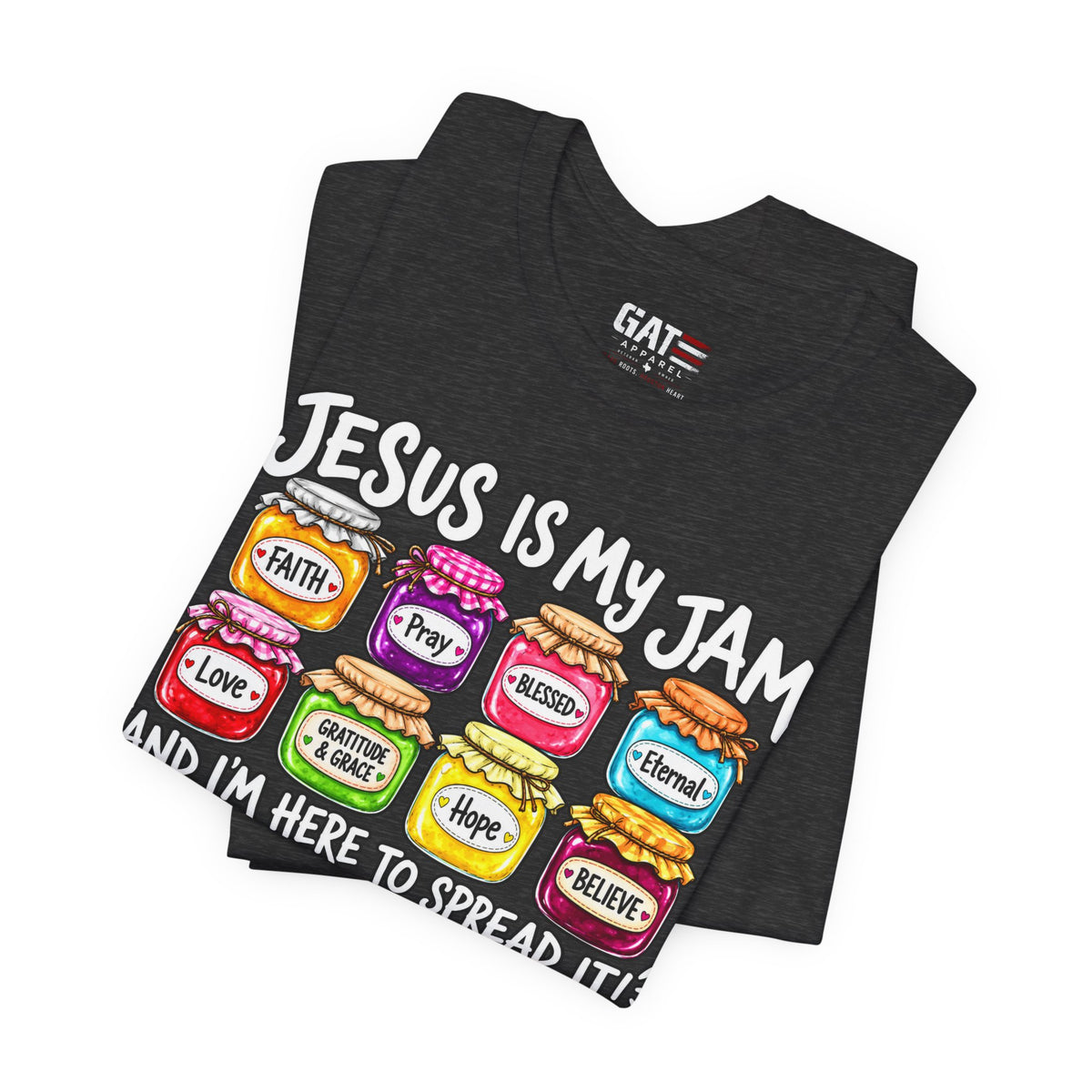 Jesus Is My Jam T-Shirt — Faith Jam Jars Graphic Tee