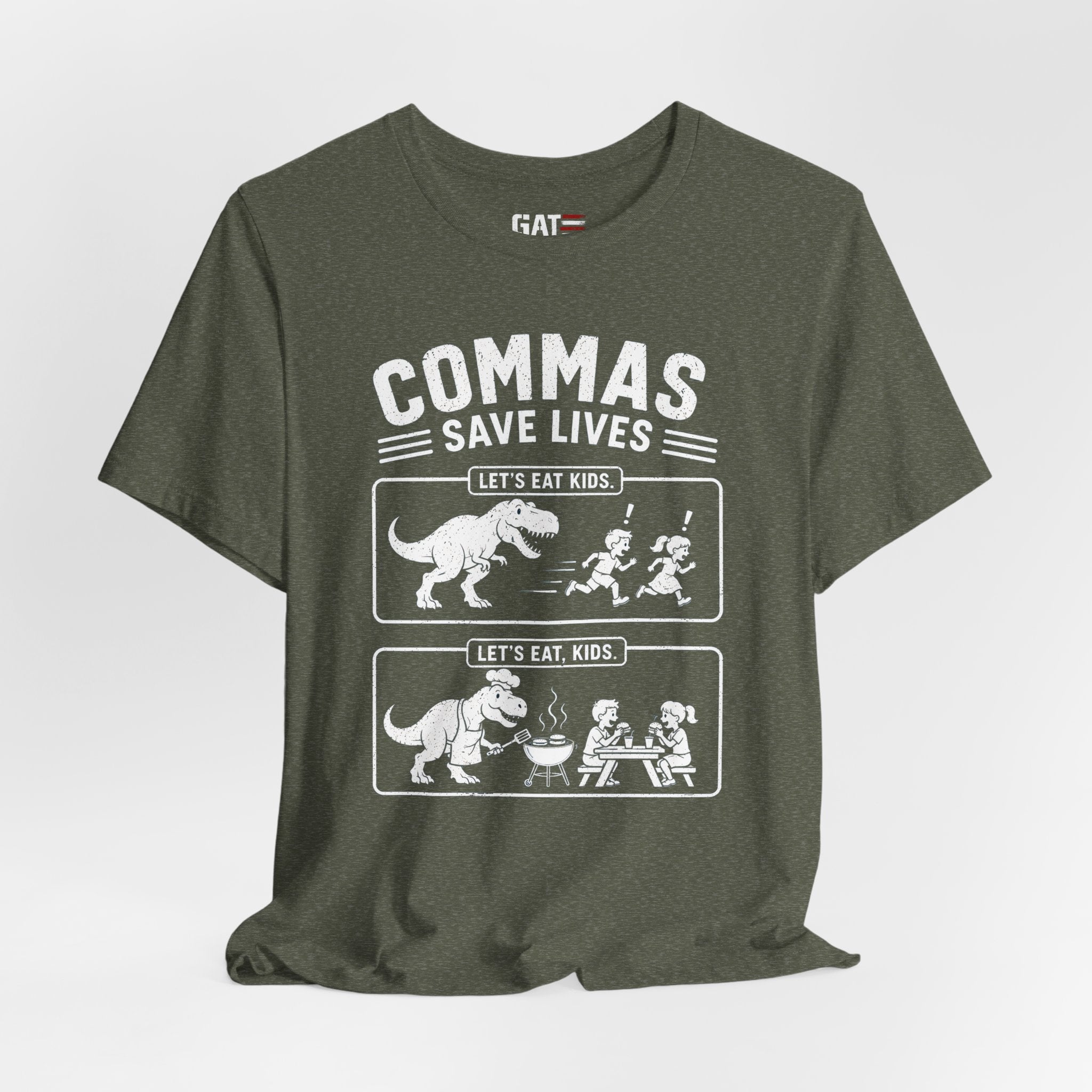 Funny Grammar Shirt, Commas Save Lives Shirt, Let's Eat Kids Tee, English Teacher Shirt, Punctuation Shirt, ELA Teacher Gift, Back to School
