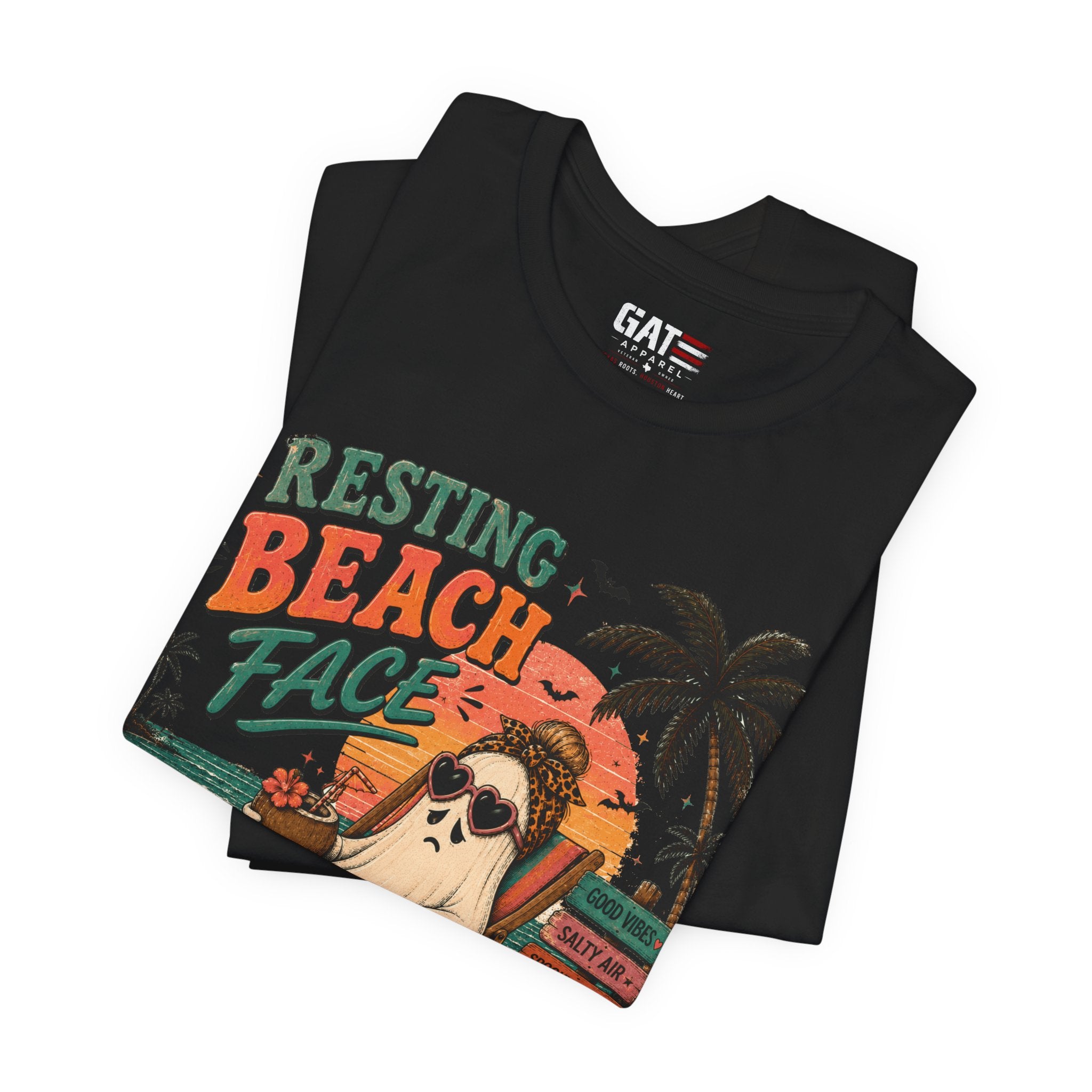 Summerween Shirt, Spooky Beach Shirt, Ghost Beach Tee, Halloween Beach Shirt, Coastal Halloween Tee, Tropical Ghost Shirt