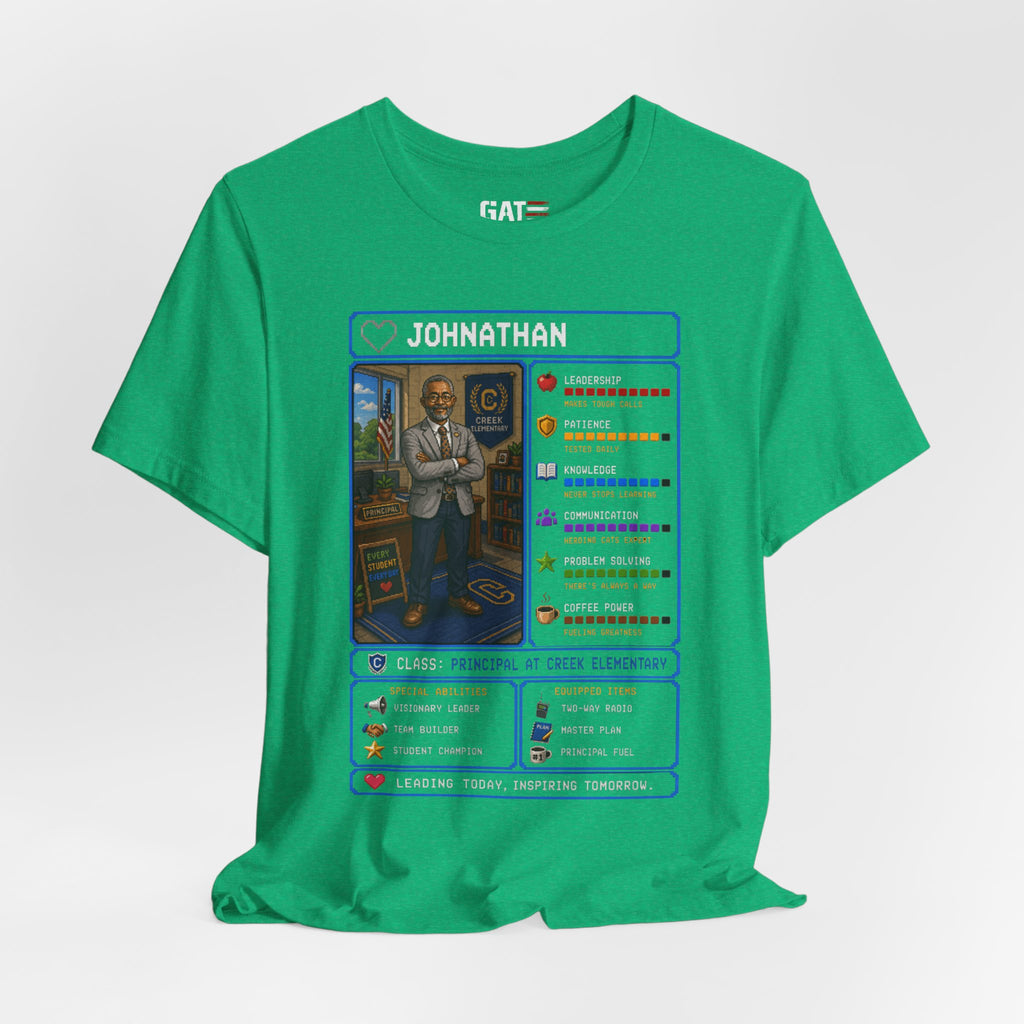 Custom Principal RPG Character Shirt | Personalized School Administrator Gift