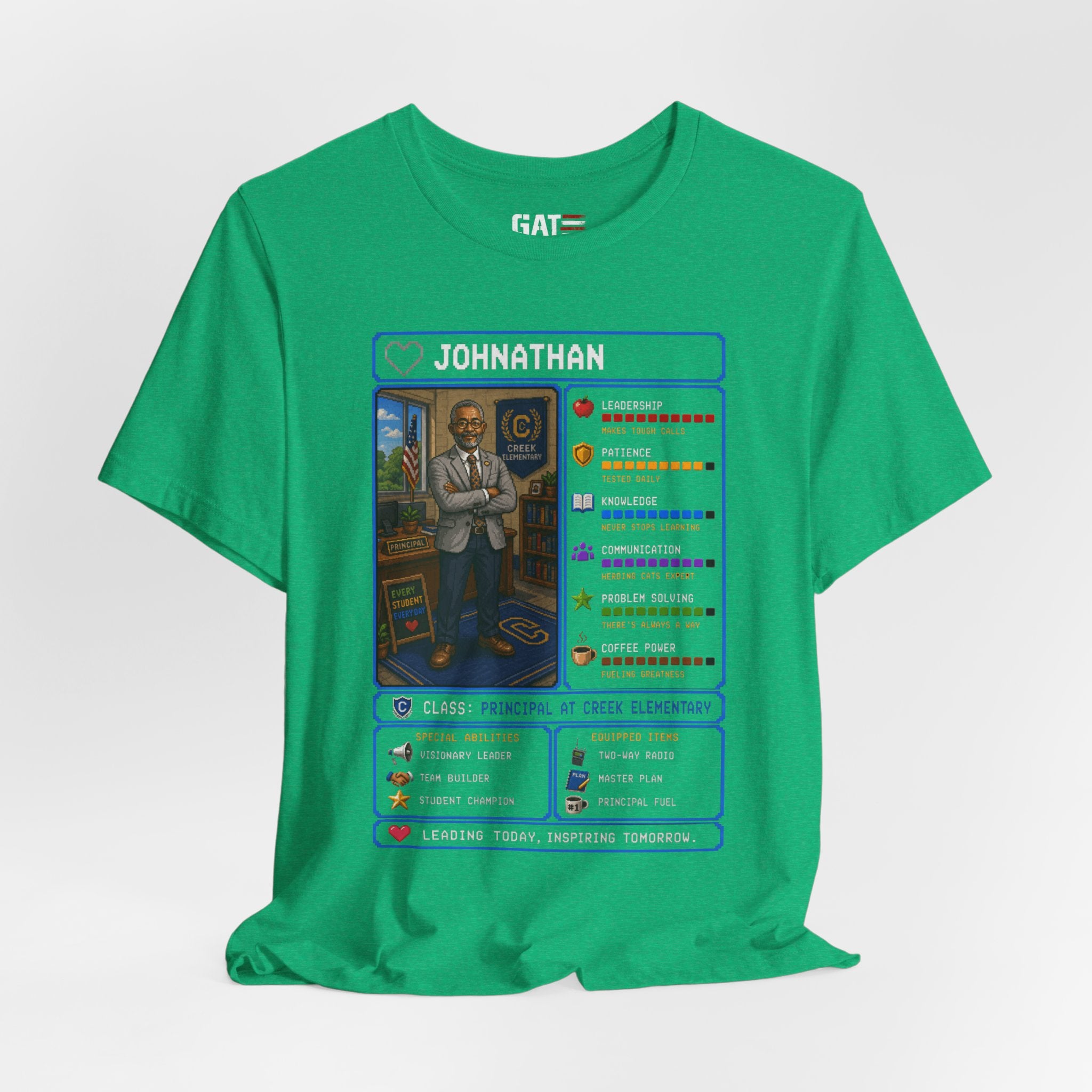 Custom Principal RPG Character Shirt | Personalized School Administrator Gift