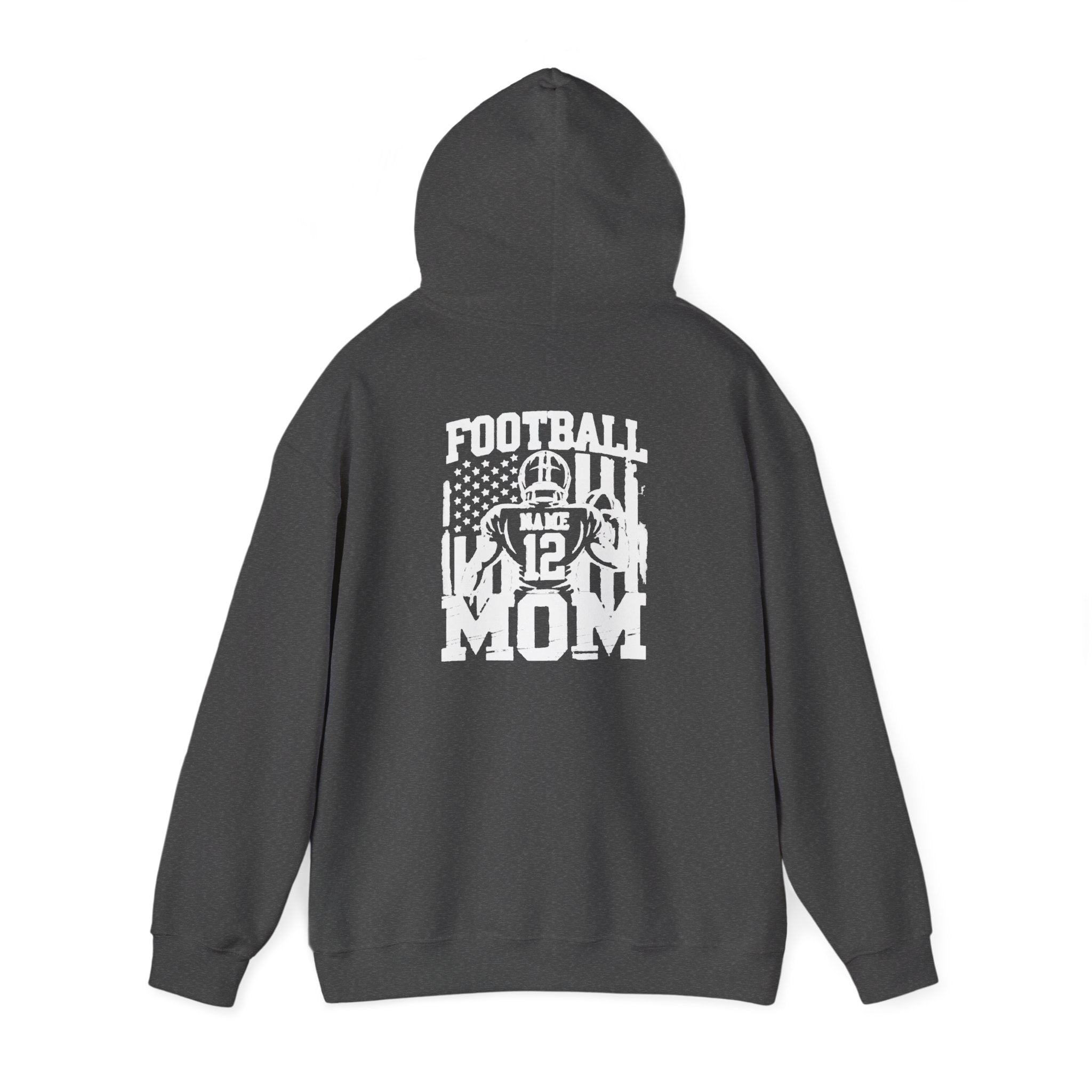 Football Mom Personalized Comfort Hoodie Custom Player Name Number Game Day Tee