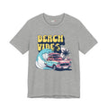 Beach Vibes Shirt, Retro Beach Tee, Vintage Summer Shirt, Coastal Vacation T Shirt, Surf Car Graphic Tee, Groovy Beach Lover Gift