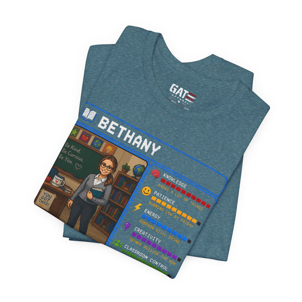 Custom Teacher RPG Character Shirt | Personalized Teacher Gift