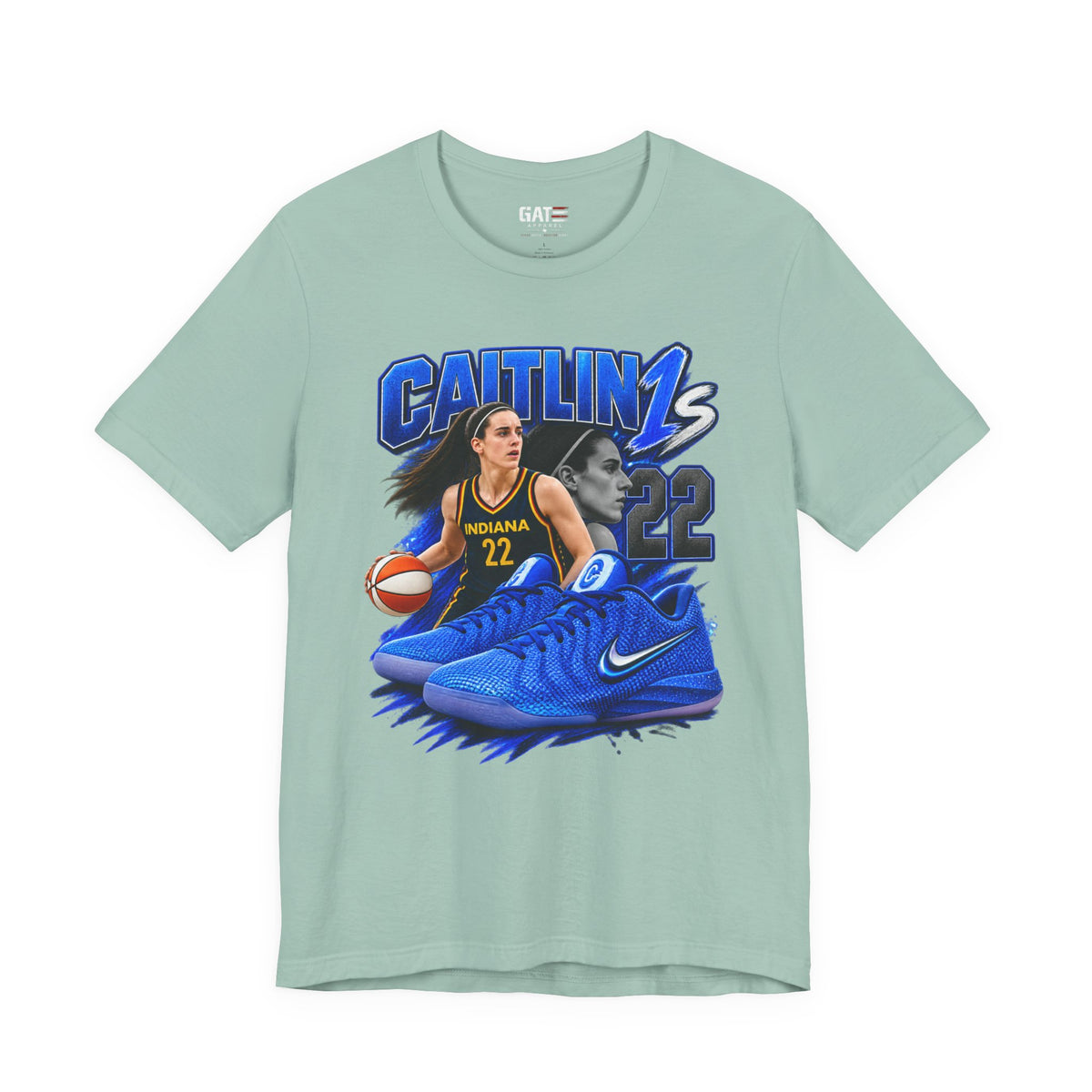 Caitlin Clark Caitlin 1s Blue Racer Sneaker Shirt