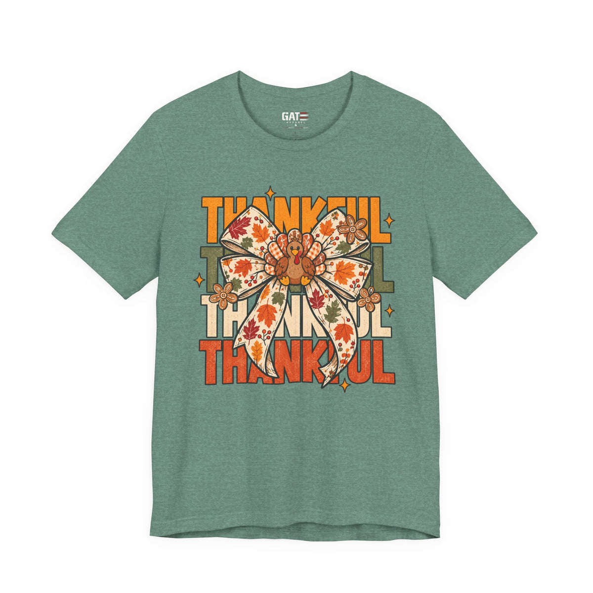 Thankful Bow Shirt | Retro Thanksgiving Graphic Tee