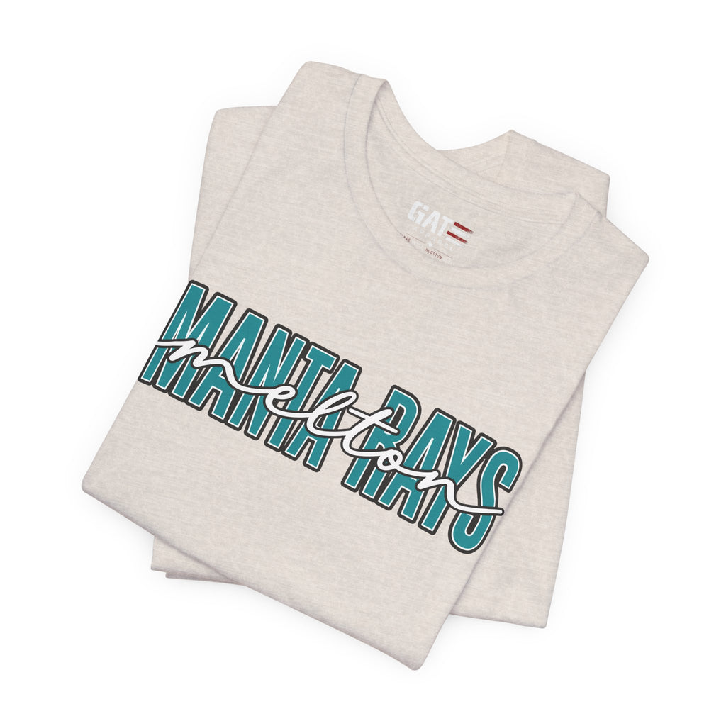 Melton Elementary Script Tee Teal