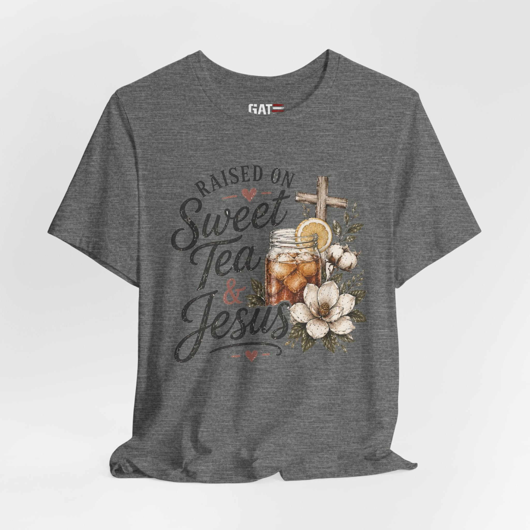 Southern Christian Shirt, Faith Graphic Tee, Sweet Tea Lover Shirt, Country Living Tee, Rustic Farmhouse Gift, Southern Mom Tee