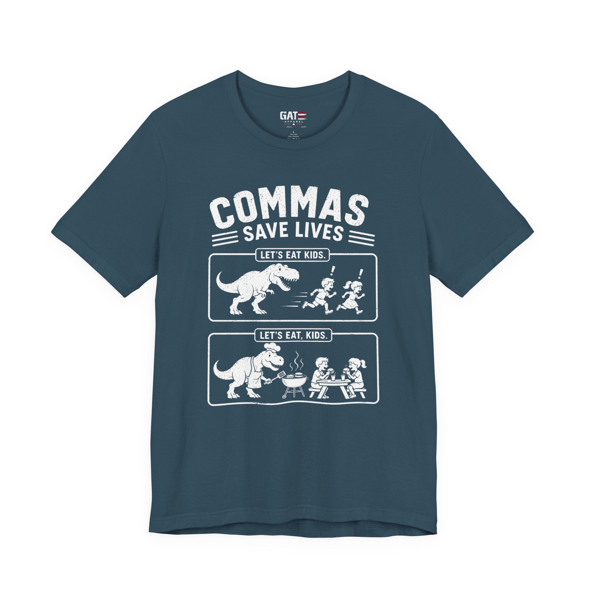Funny Grammar Shirt, Commas Save Lives Shirt, Let's Eat Kids Tee, English Teacher Shirt, Punctuation Shirt, ELA Teacher Gift, Back to School