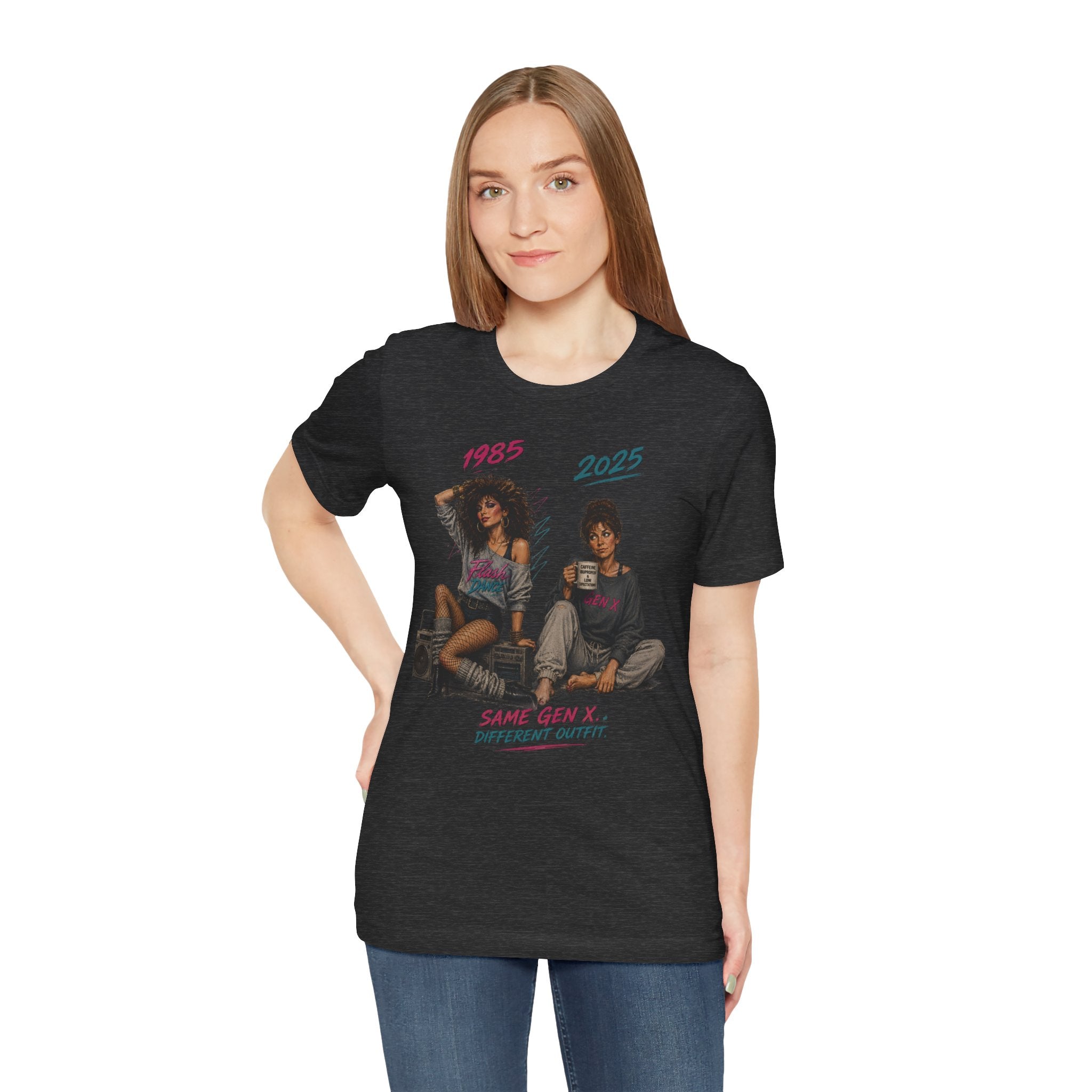 Retro 80s Vibes Tee — "1985 2023 Same Deal?" Graphic T-Shirt
