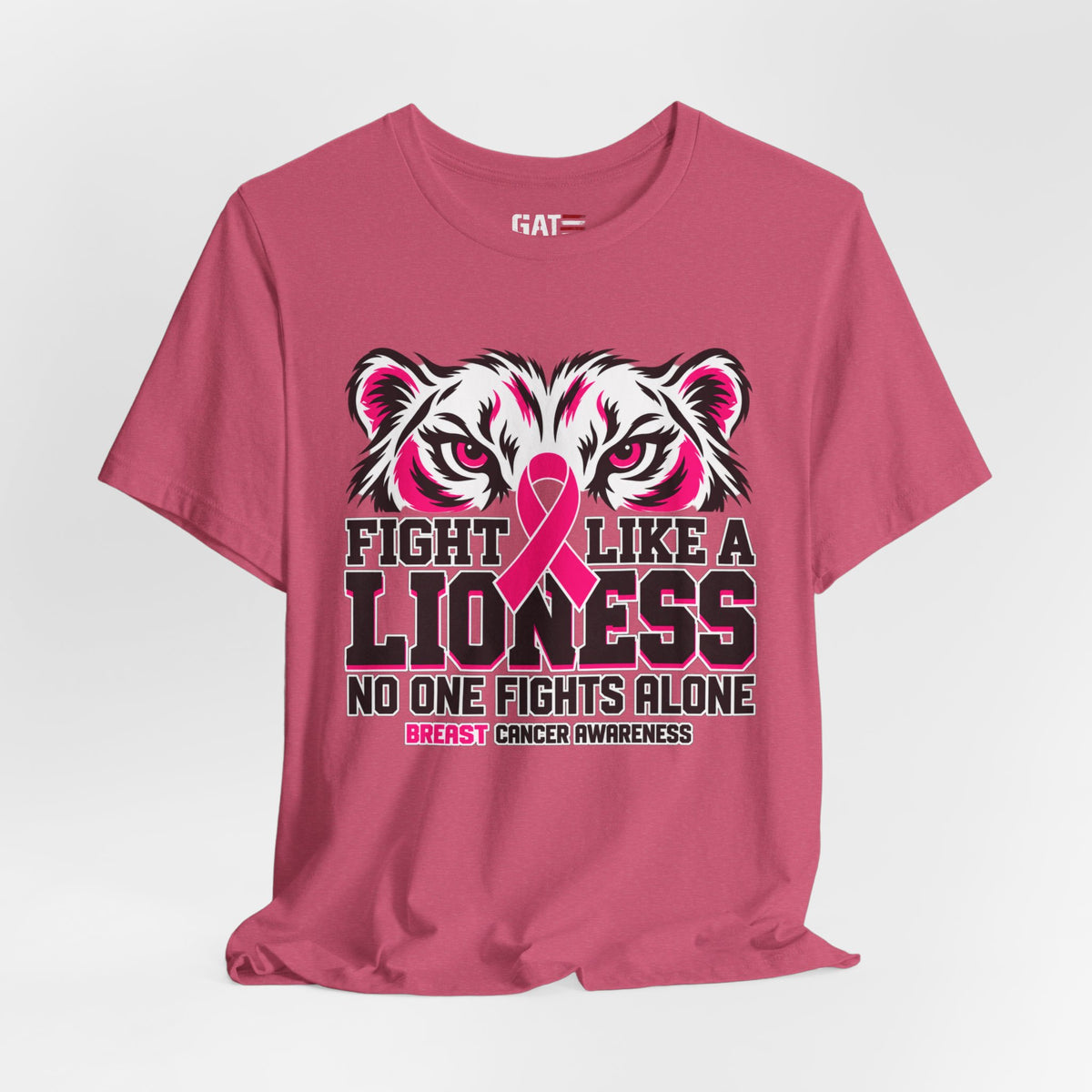 Fight Like a Lioness Breast Cancer Awareness T-Shirt