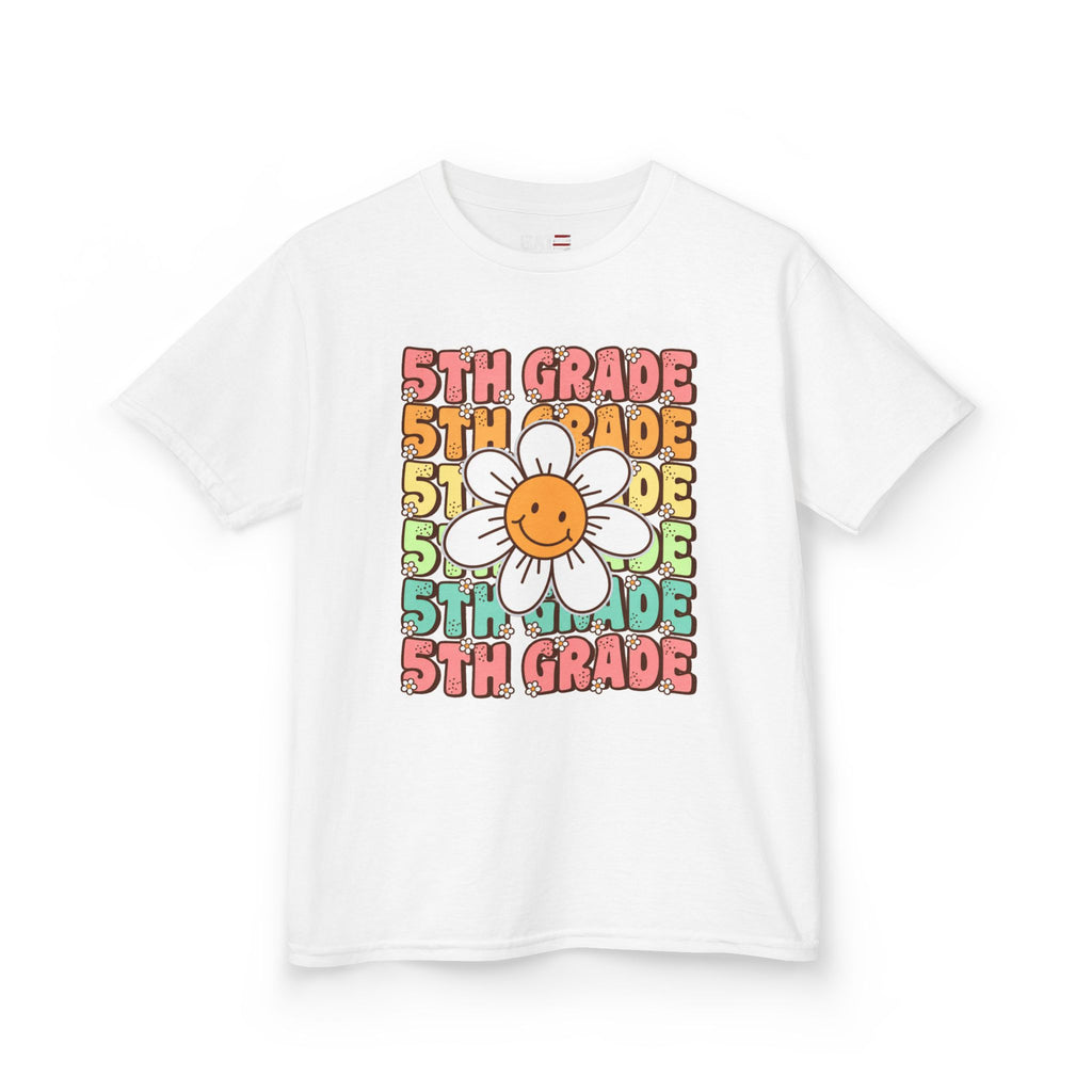 Custom Grade Level Shirt for Kids – Retro Daisy Back to School Tee