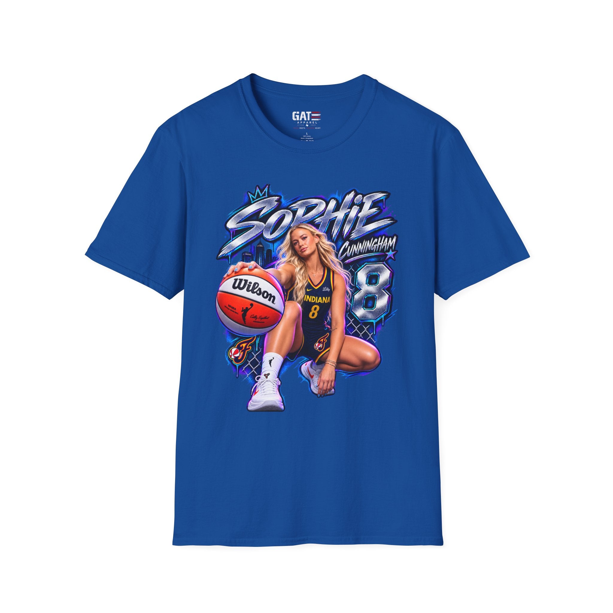 Sophie Cunningham Indiana Fever Shirt WNBA Basketball Graphic Tee