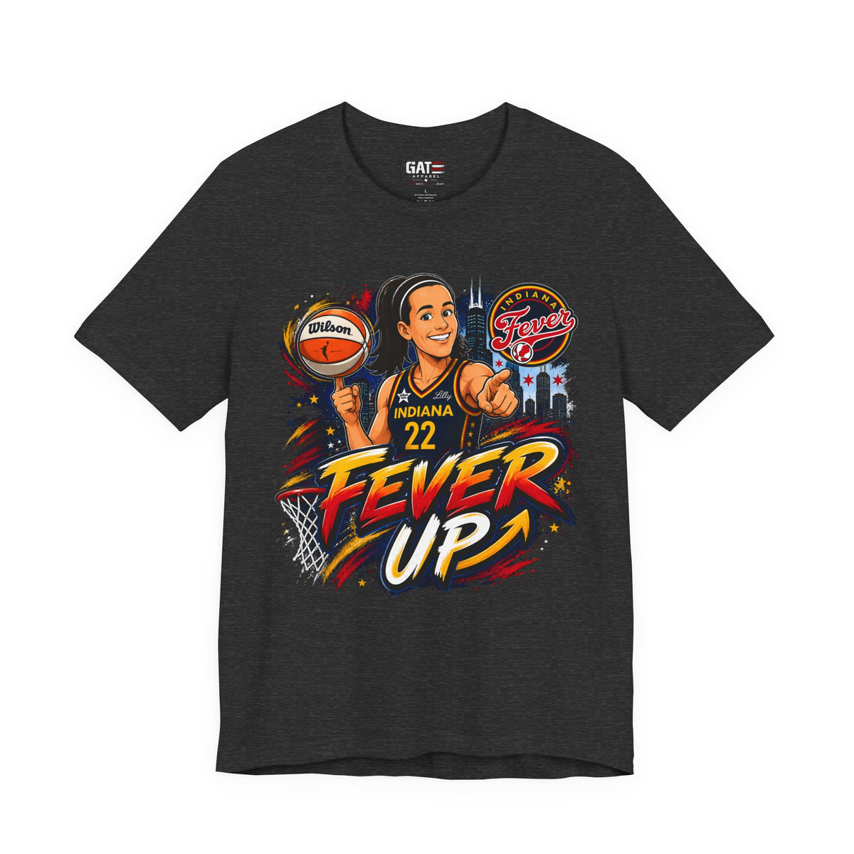 Caitlin Clark #22 Fever Up Shirt | WNBA Tee Style 2