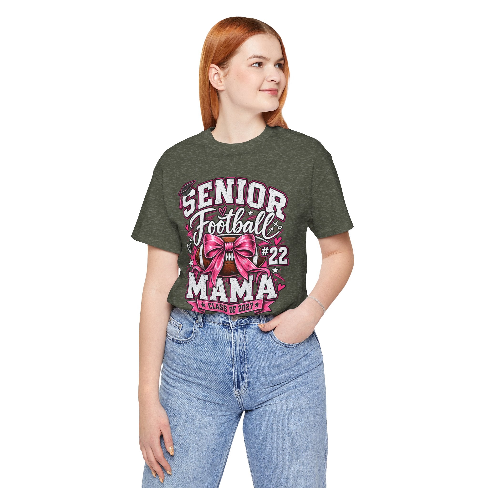 Football Mom Personalized Shirt Custom Player Name Number Helmet Game Day Tee