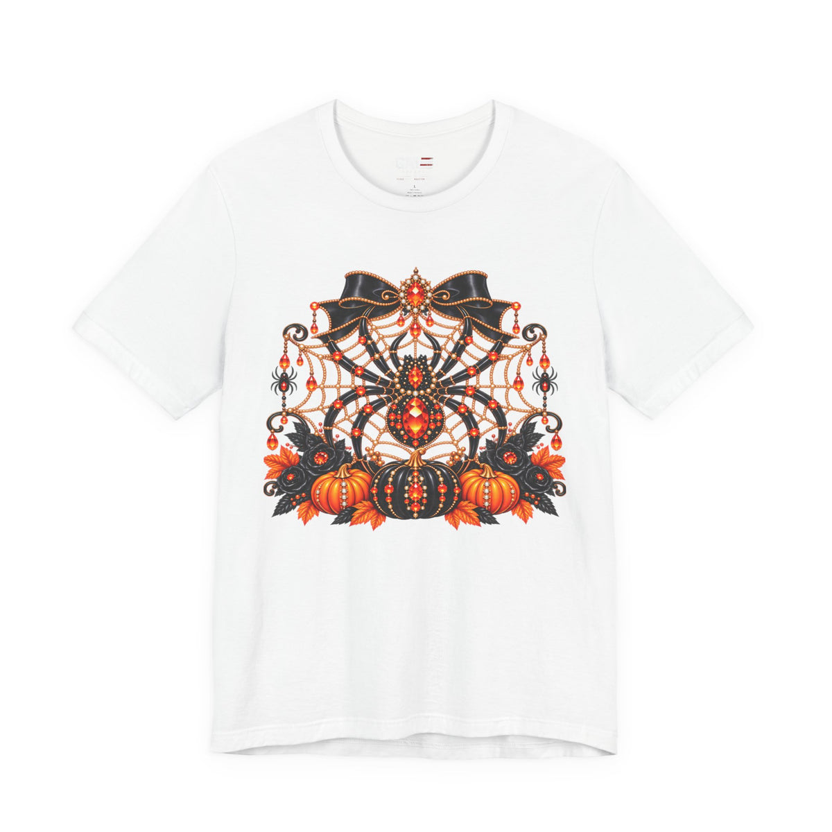 Halloween Spider & Pumpkins Shirt | Gothic Fall Graphic Tee