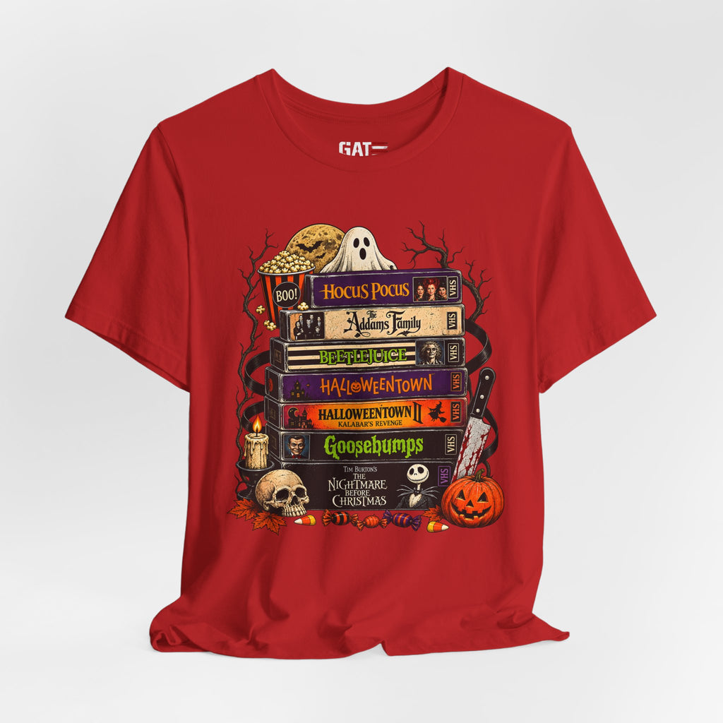 Halloween Movie Stack Shirt | Spooky Classics Tee