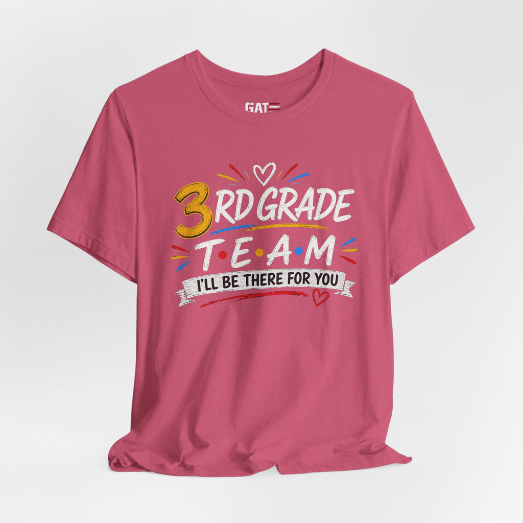 3rd Grade Team Tee, Teacher Squad Shirt, Color Dot Inspired Teacher Shirt, Grade Level Team Gift, School Staff Apparel, Friends Theme