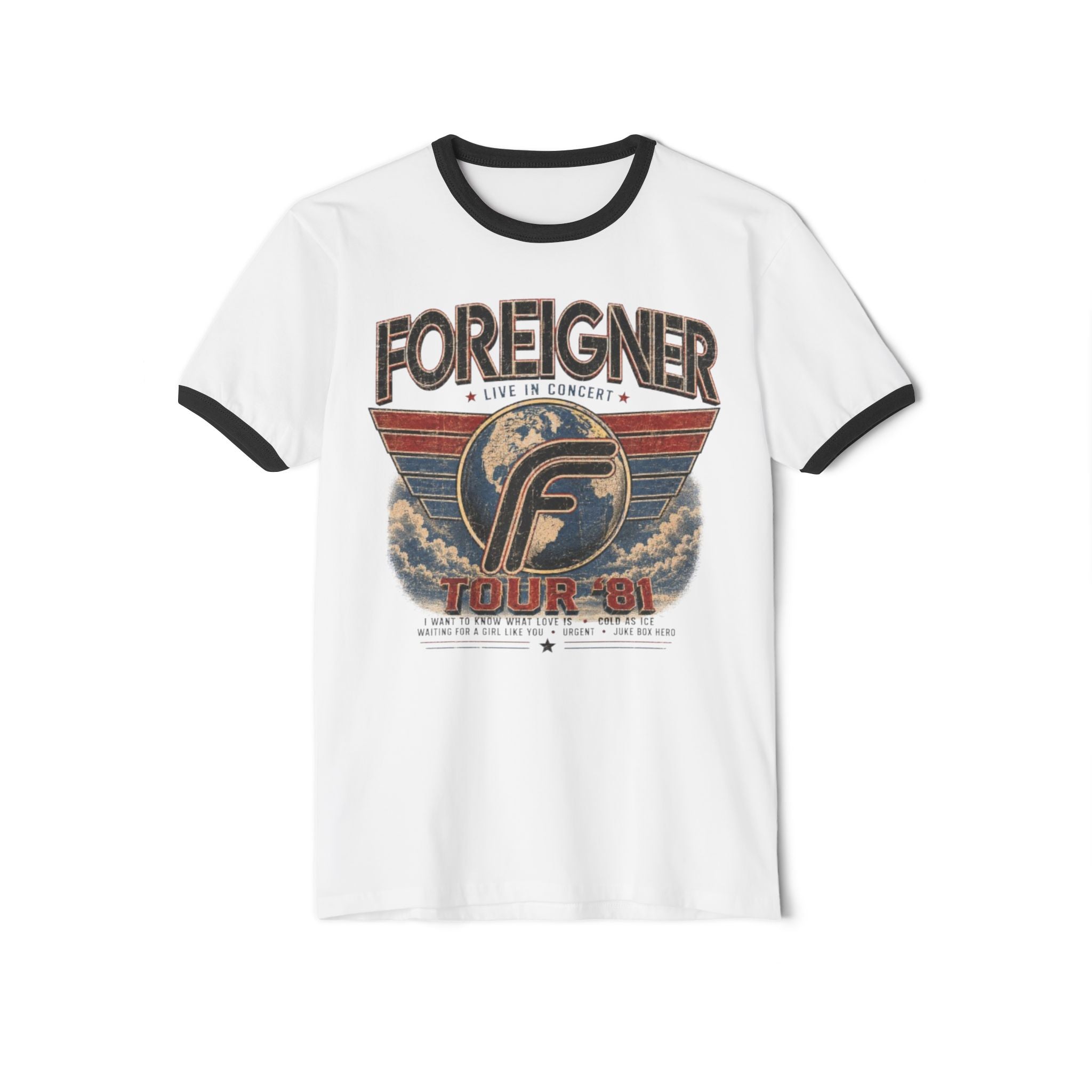 Foreigner Tour '84 Vintage Ringer Tee