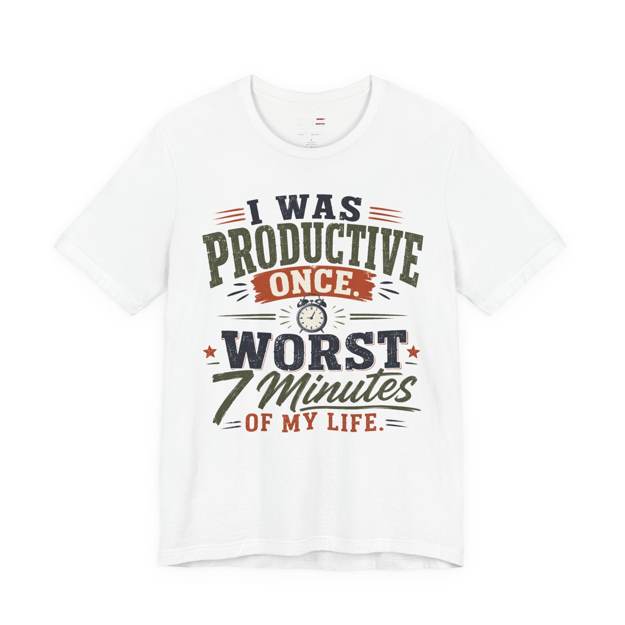 I Was Productive Once Tee — Funny Graphic Short Sleeve T-Shirt