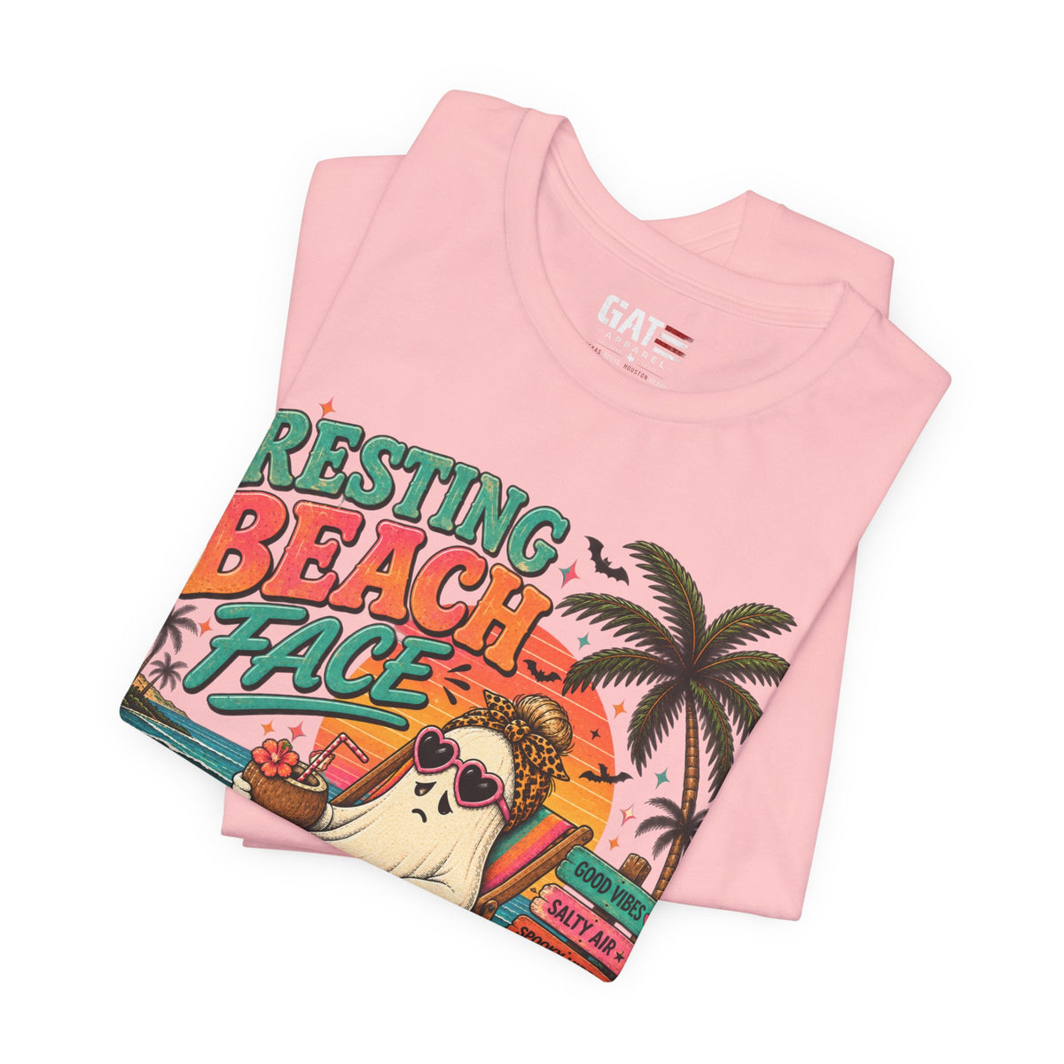 Summerween Spooky Beach Shirt | Tropical Ghost Tee Style 4