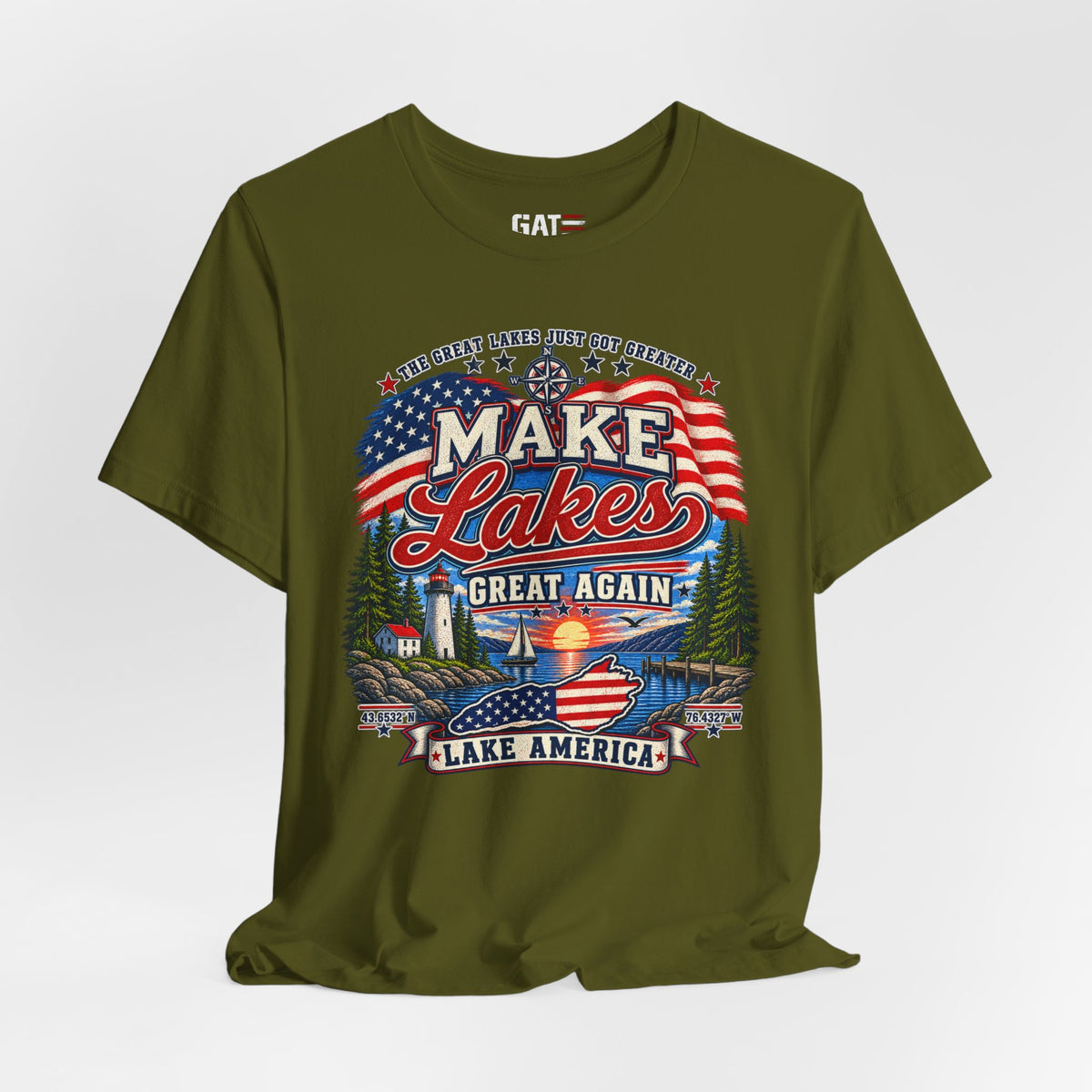 Make Lakes Great Again Shirt | Lake America Patriotic Tee