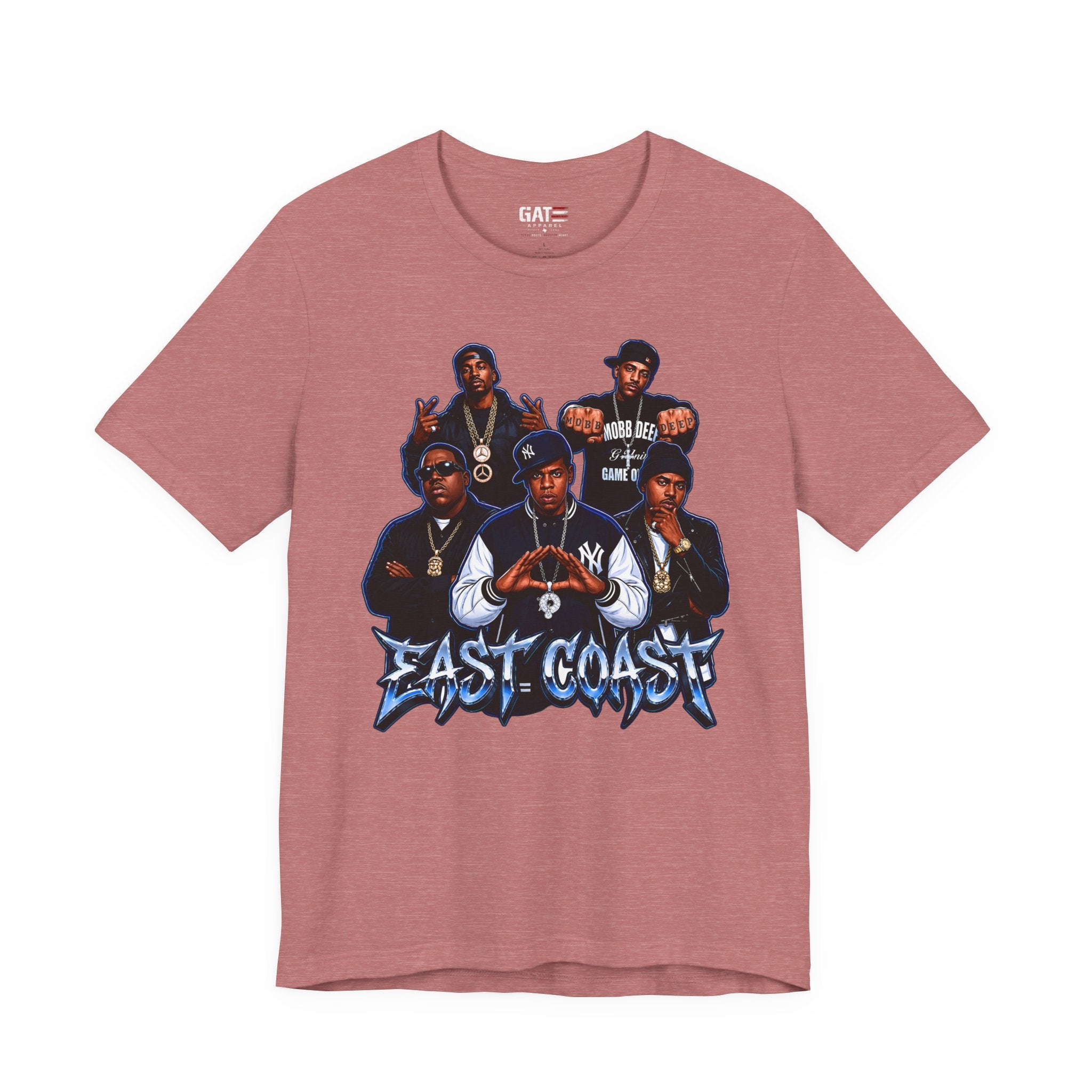 East Coast Hip Hop T-Shirt — 'East Coast' Vintage Rap Group Graphic Tee