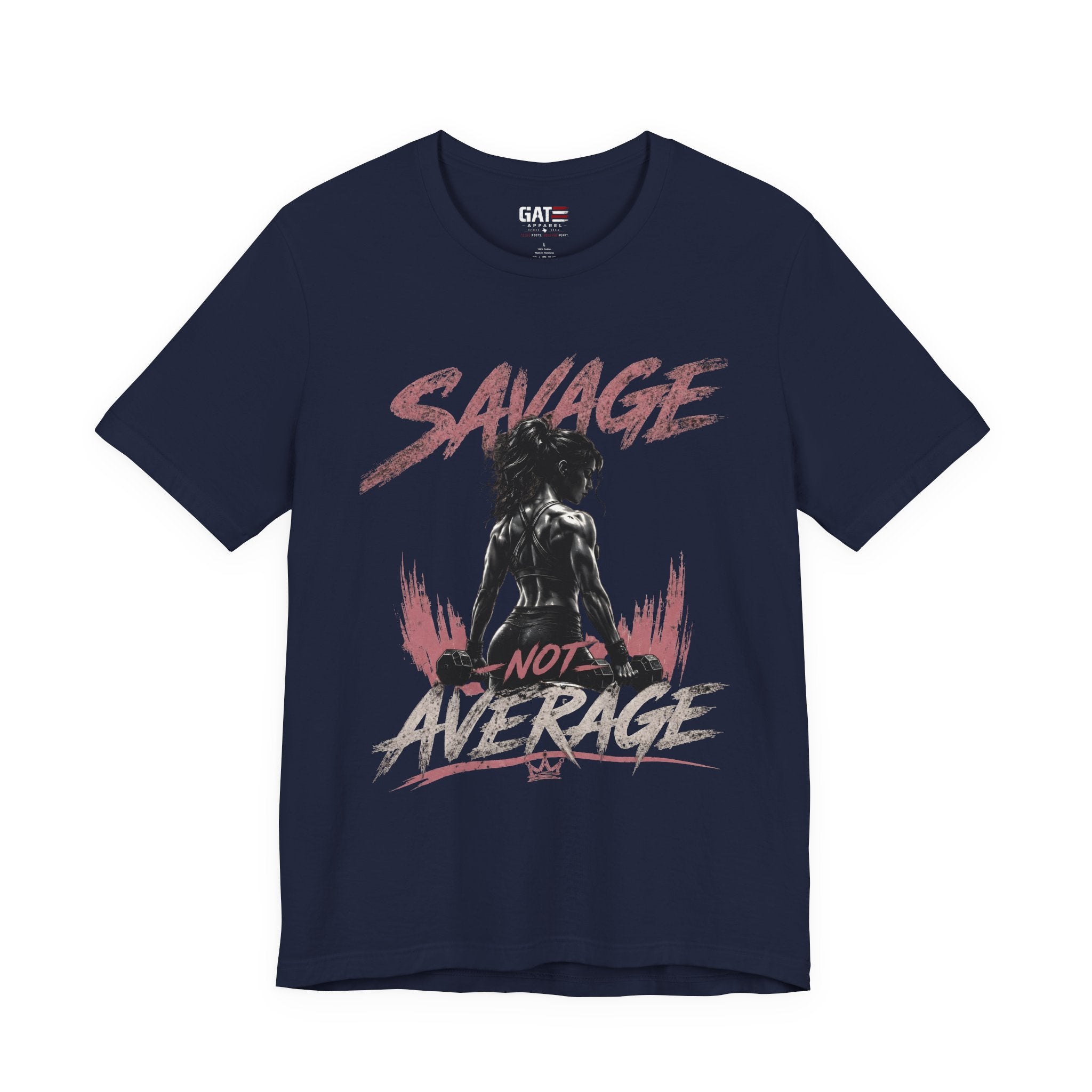 Savage Not Average Shirt, Women's Gym Shirt, Fitness Tee, Weightlifting Shirt, Workout Gift for Strong Women