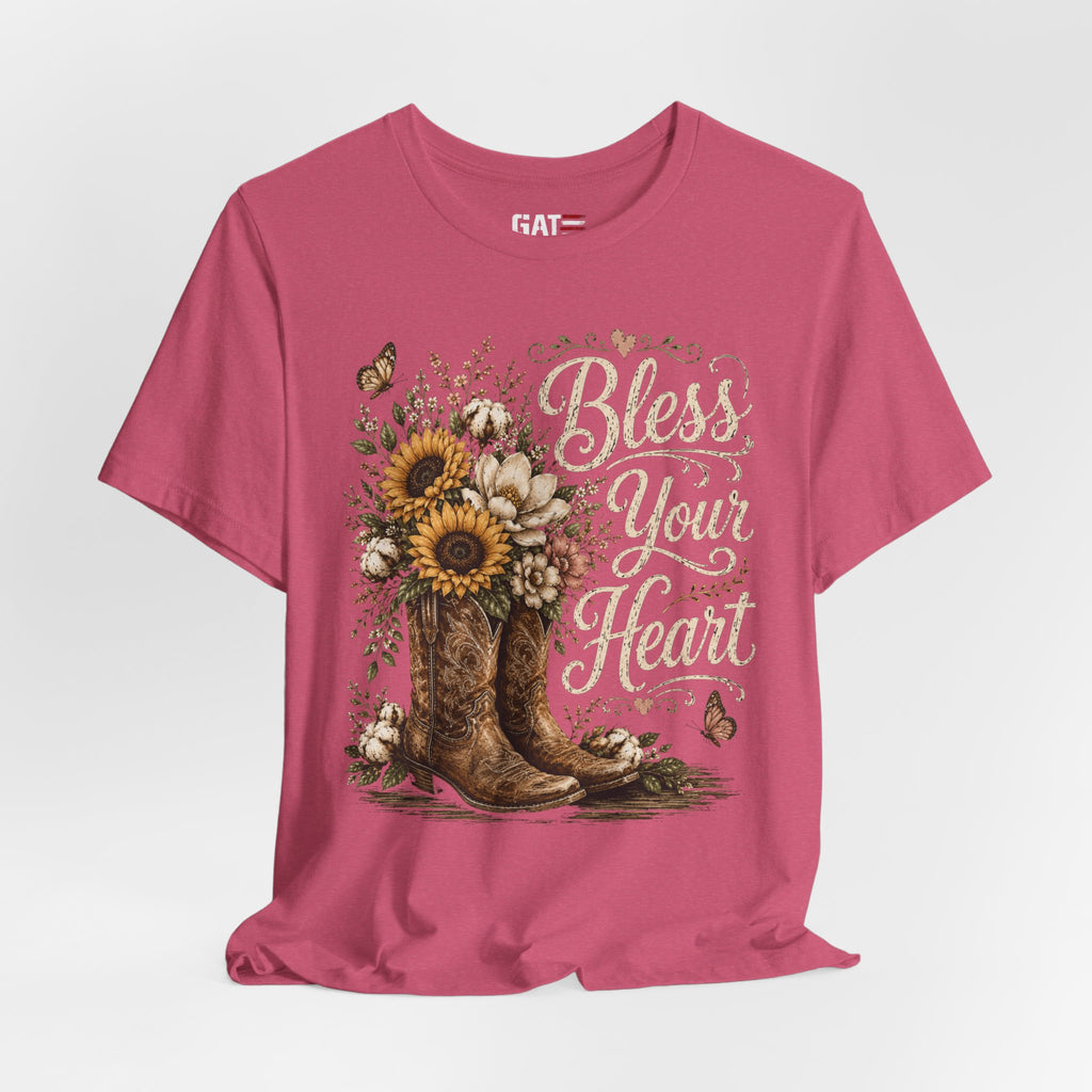 Funny Southern Shirt, Bless Your Heart Tee, Southern Humor Graphic Tee, Magnolia Floral Shirt, Country Girl Gift, Farmhouse Style Tee