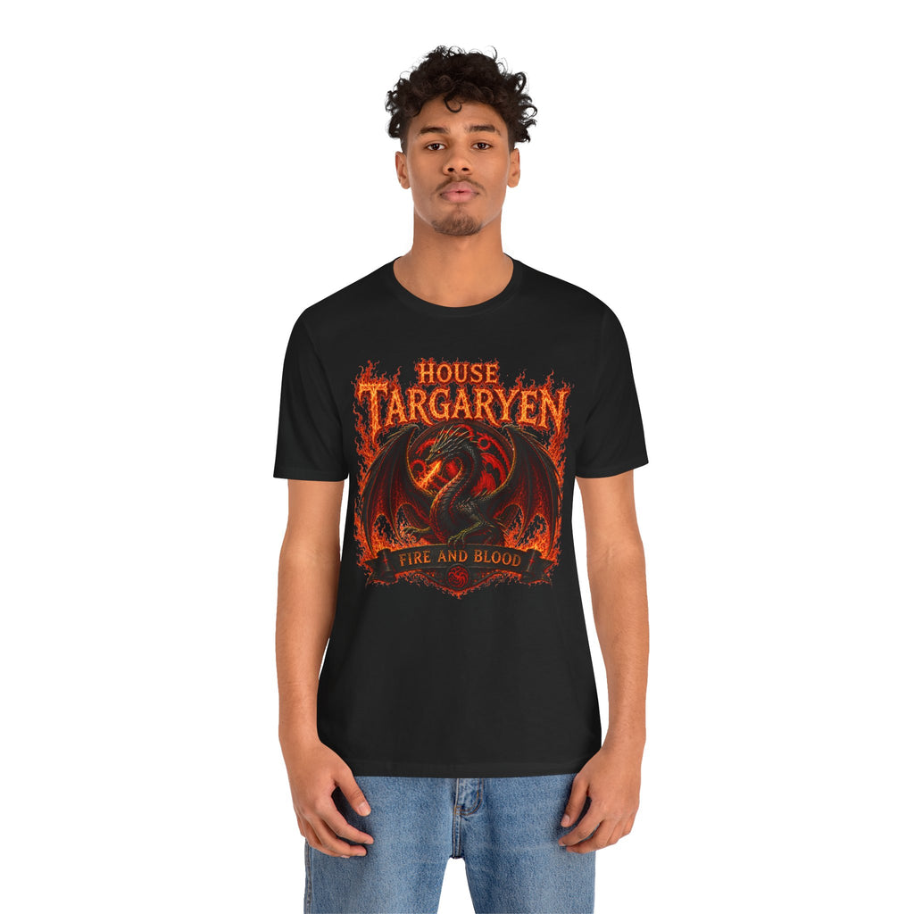 Targaryen Dragon Tee — "House Targaryen: Fire and Blood" Graphic T-Shirt