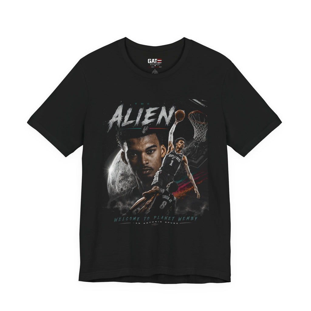 The Alien Wemby Shirt  Welcome to Planet Wemby San Antonio Basketball Graphic Tee