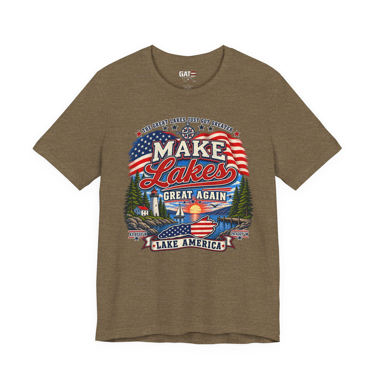 Make Lakes Great Again Shirt | Lake America Patriotic Tee