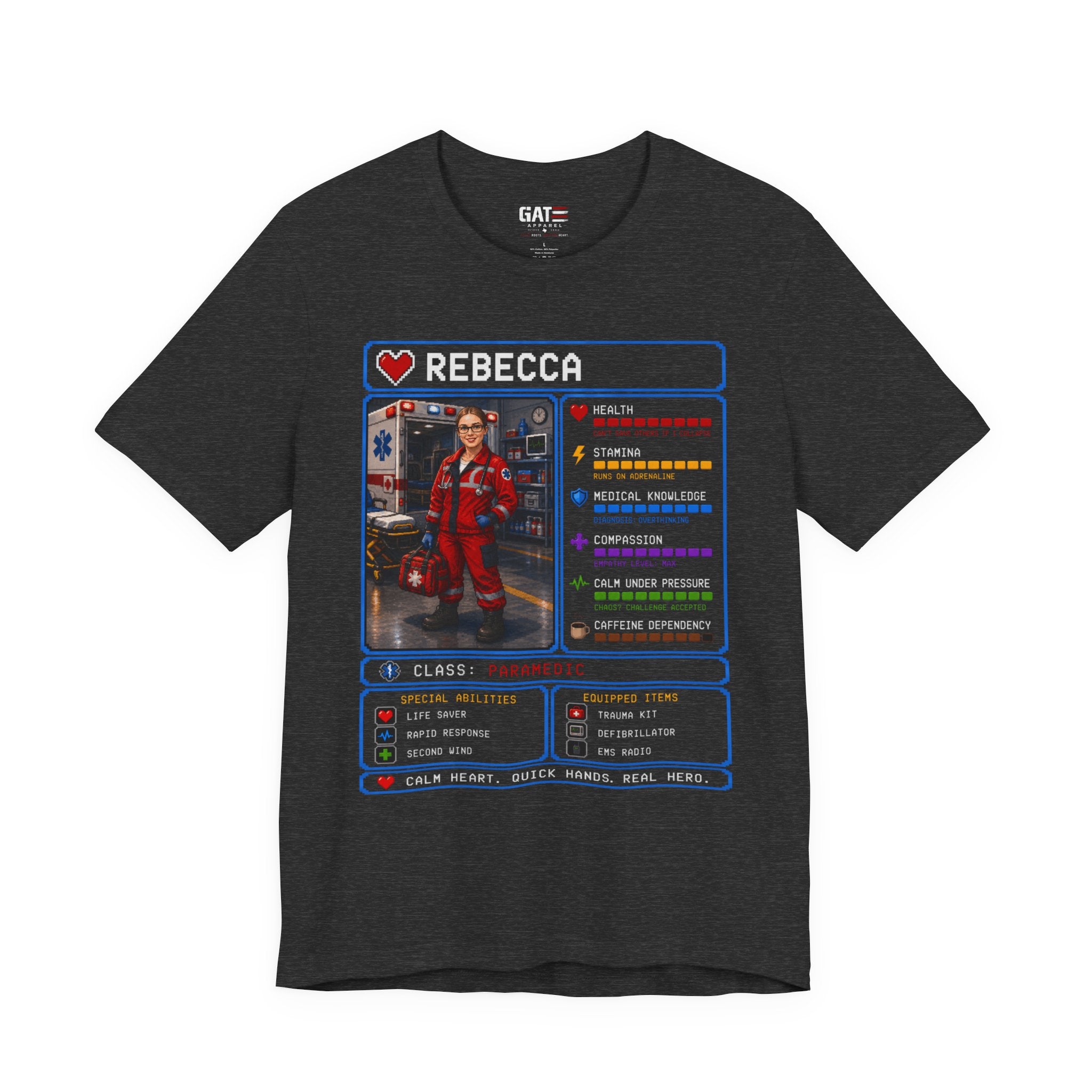 Custom Paramedic RPG Character Shirt | Personalized EMT Gift
