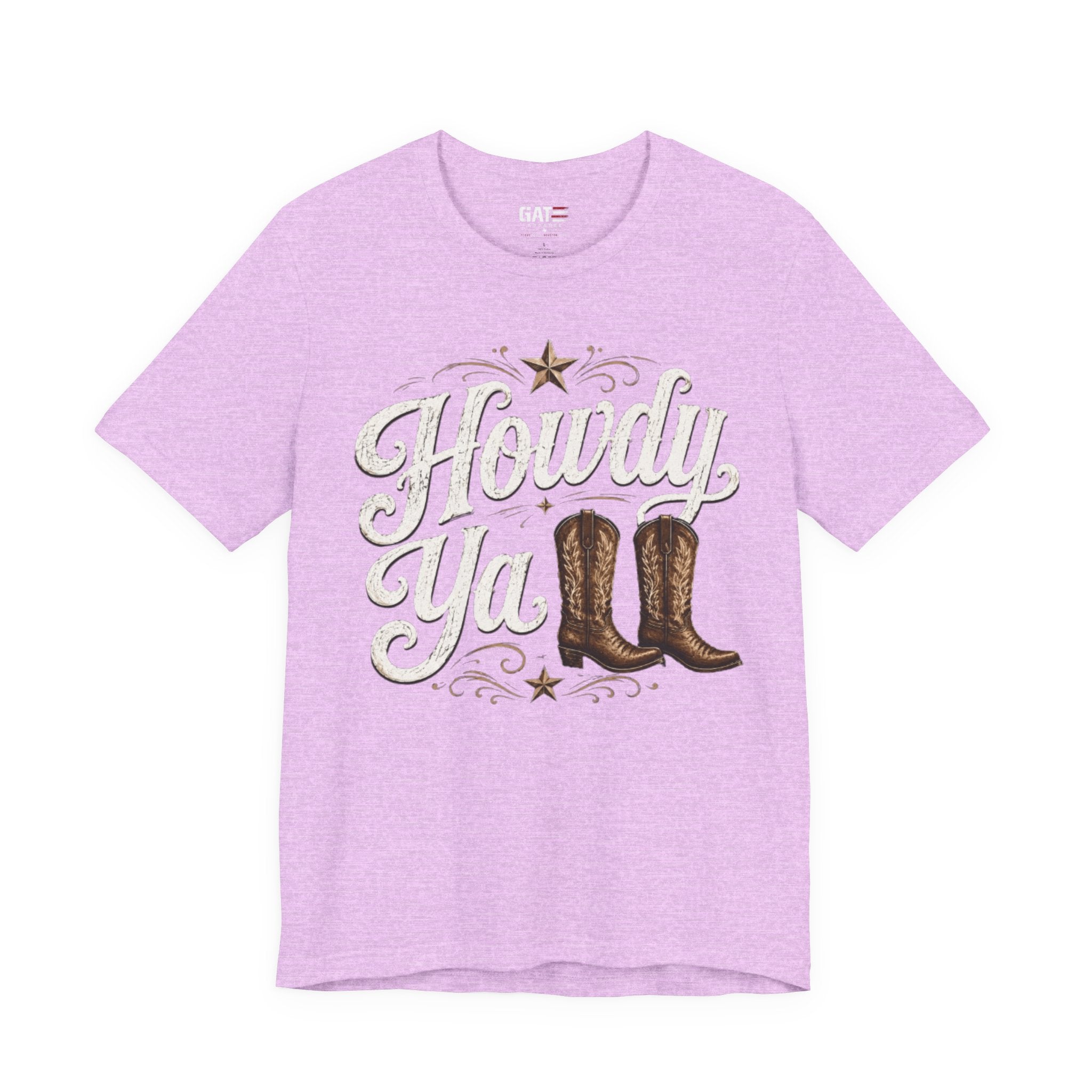 Howdy Ya Cowboy T‑Shirt – Western Boots Graphic Tee
