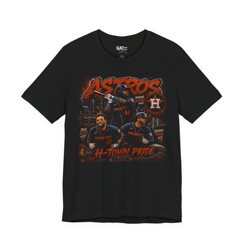 Astros 'H-Town Pride' Baseball Tee — Houston Astros Fan T-Shirt