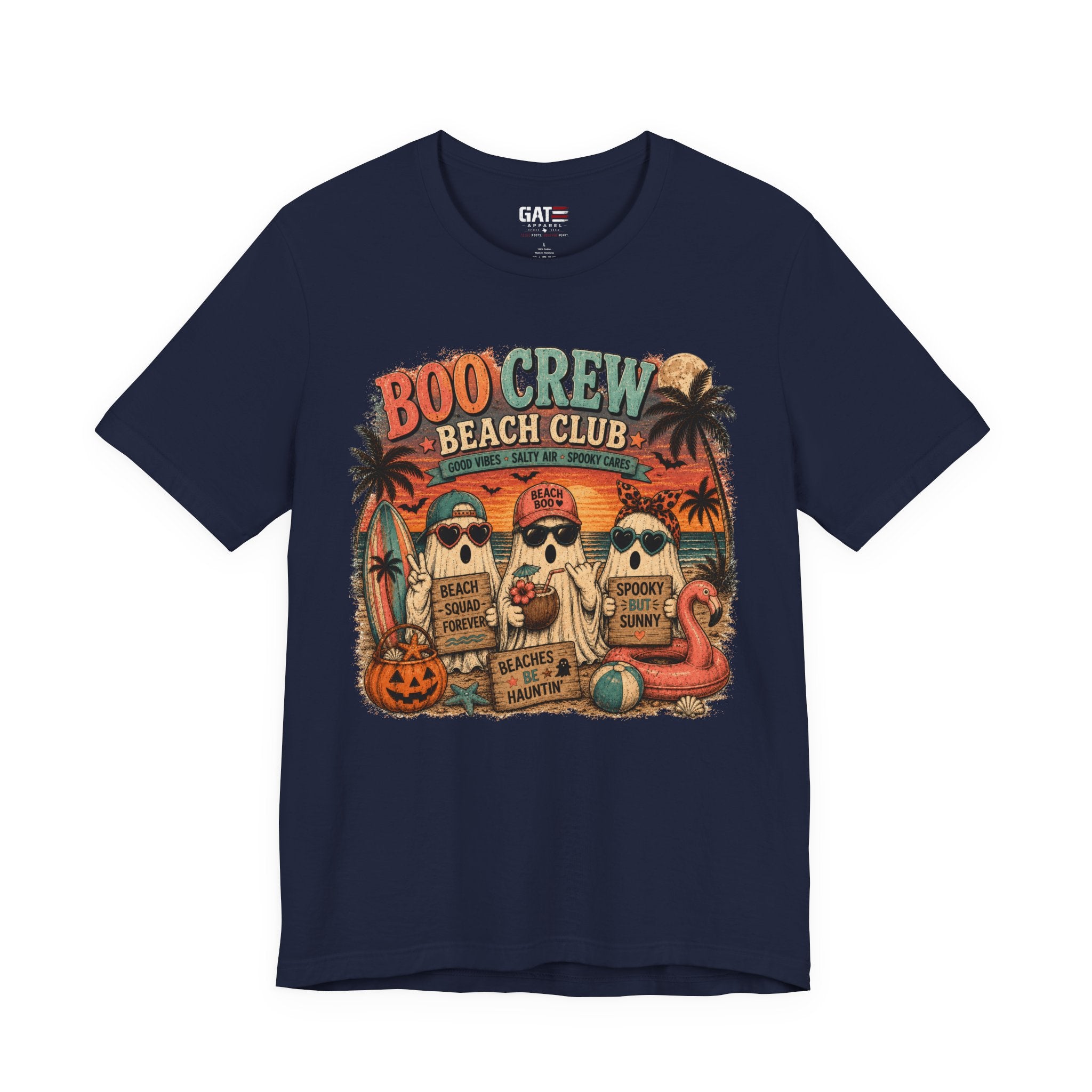 Summerween Shirt, Spooky Beach Shirt, Ghost Beach Tee, Halloween Beach Shirt, Coastal Halloween Tee, Tropical Ghost Shirt