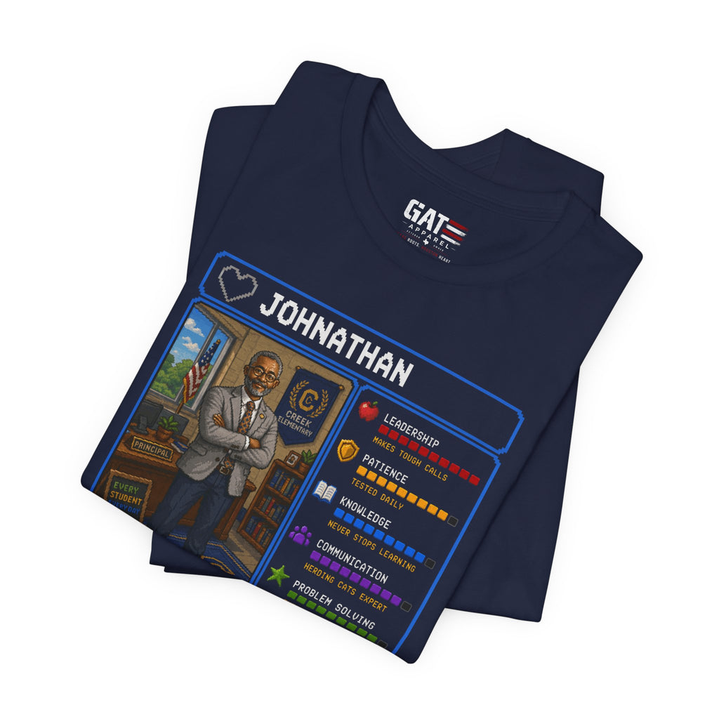 Custom Principal RPG Character Shirt | Personalized School Administrator Gift