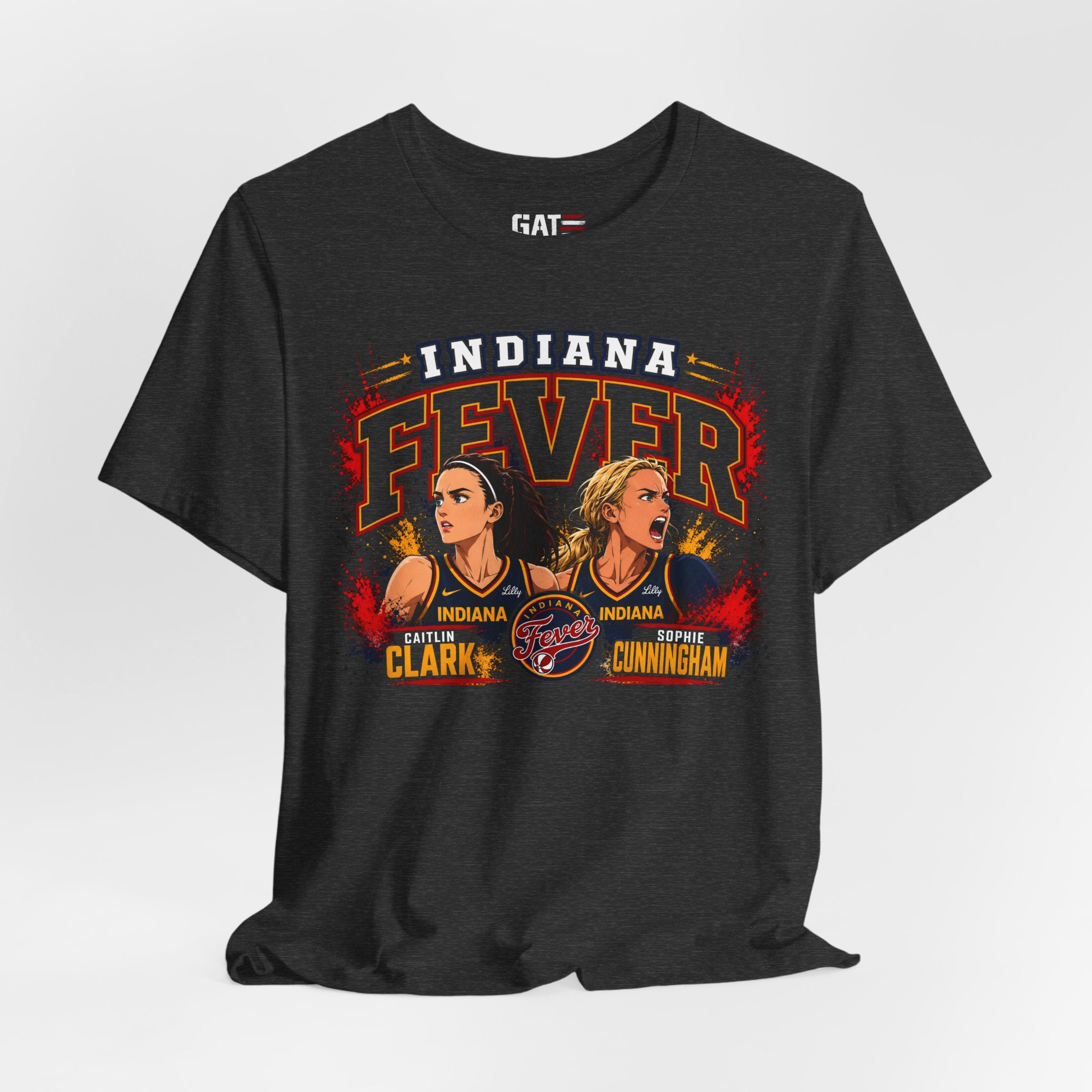 Caitlin Clark Sophie Cunningham Indiana Fever Anime Shirt WNBA Basketball Tee