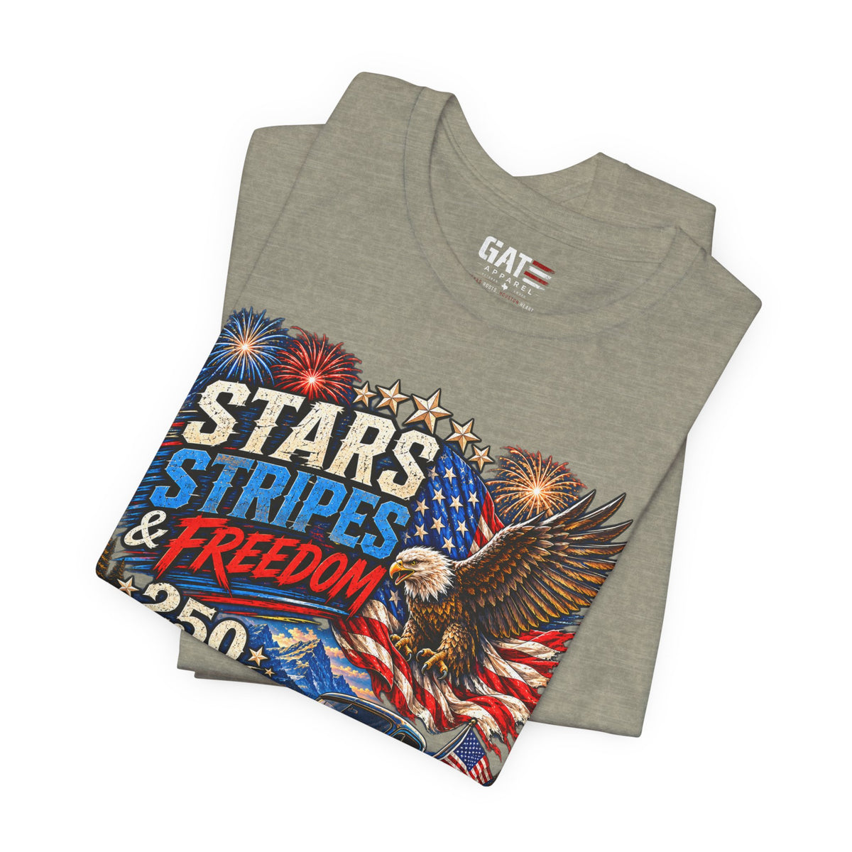 Stars Stripes & Freedom 250th Anniversary Shirt | Patriotic Tee