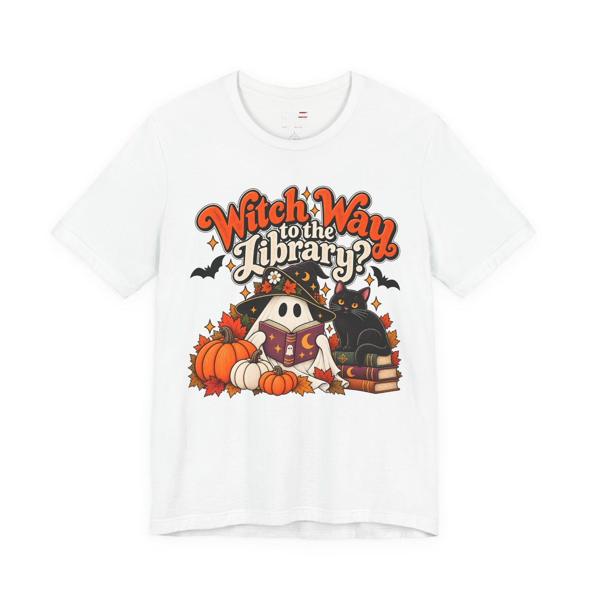 Witch Way to the Library Halloween Shirt | Book Lover Tee