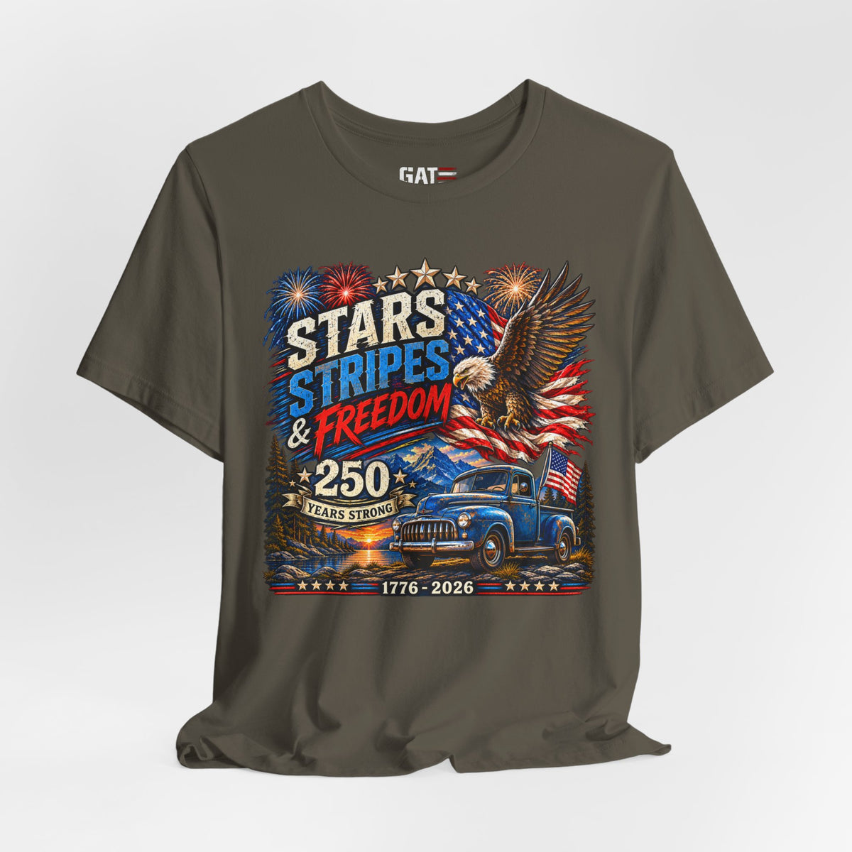 Stars Stripes & Freedom 250th Anniversary Shirt | Patriotic Tee