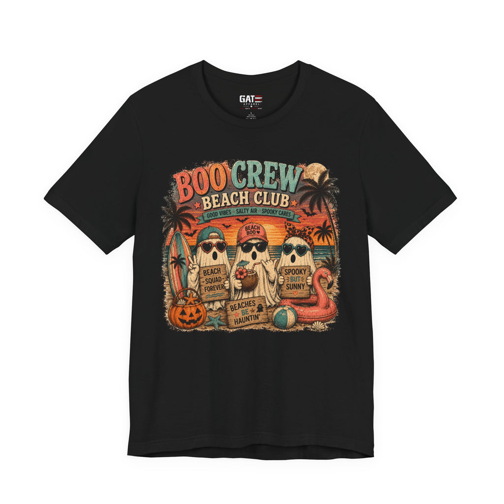 Summerween Shirt, Spooky Beach Shirt, Ghost Beach Tee, Halloween Beach Shirt, Coastal Halloween Tee, Tropical Ghost Shirt