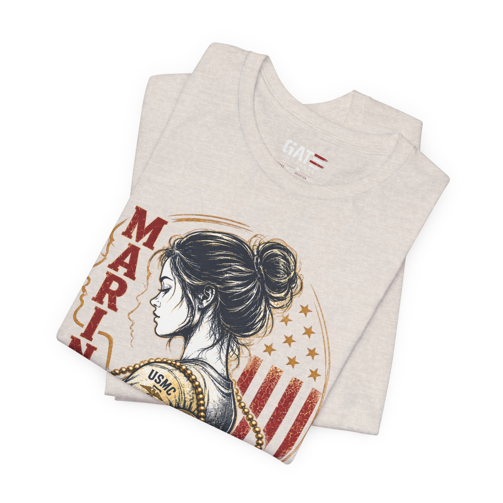 Female Marine Vet T‑Shirt – "Once a Marine, Always a Marine" Patriotic Female Veteran Tee