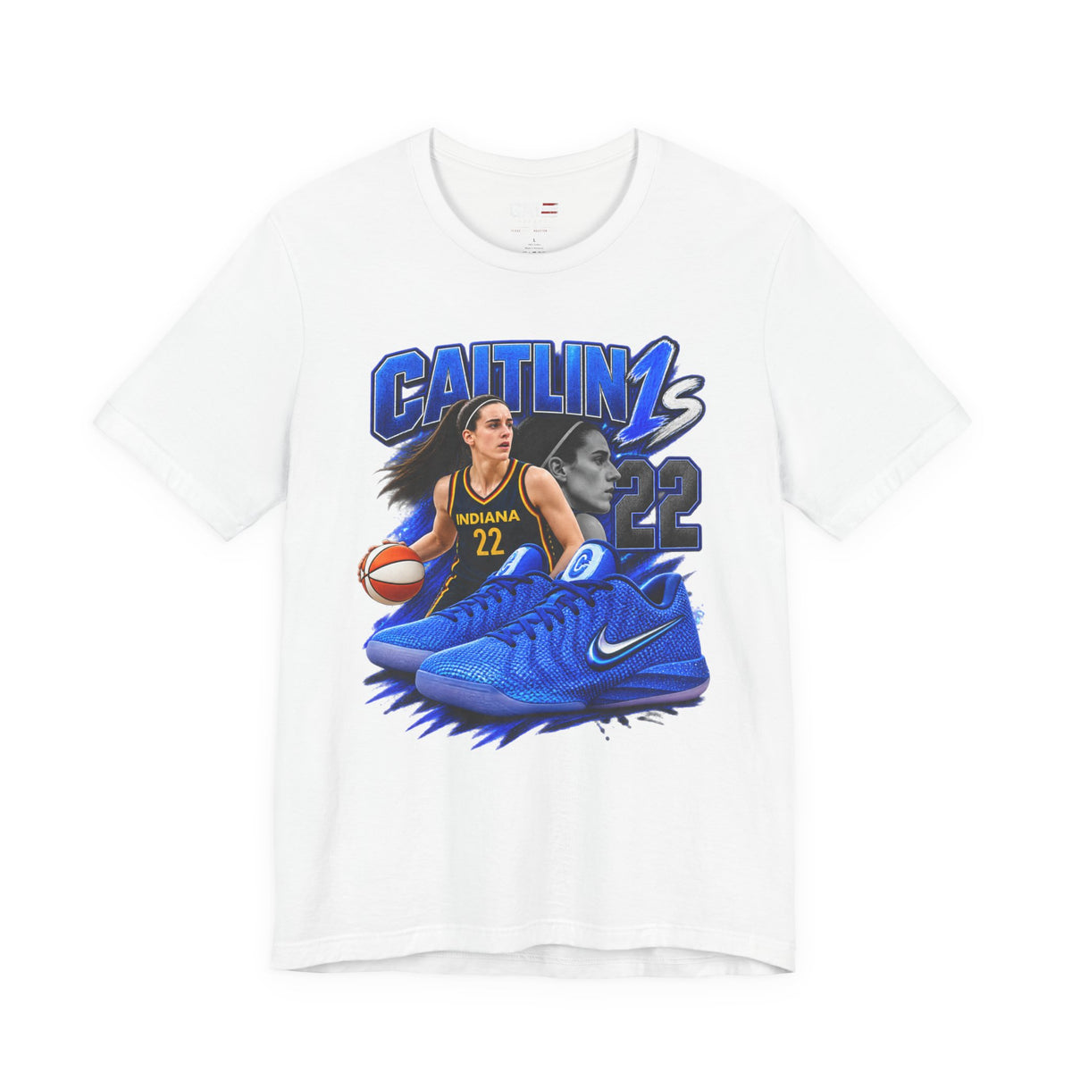 Caitlin Clark Caitlin 1s Blue Racer Sneaker Shirt