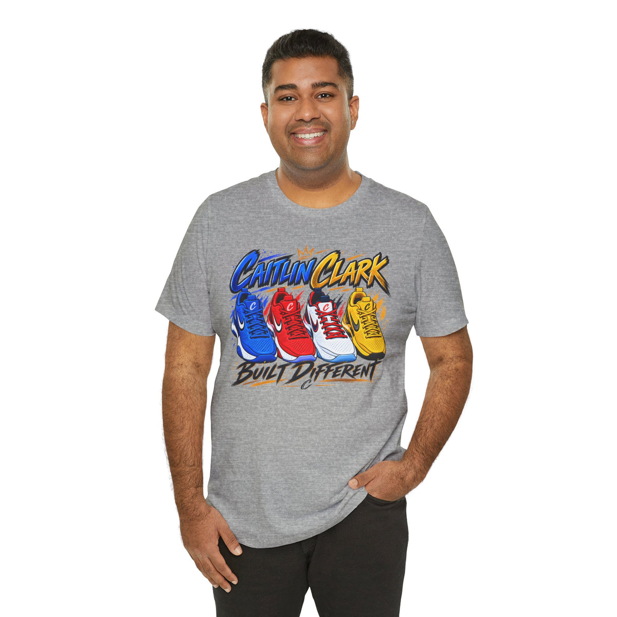 Caitlin Clark Built Different Sneaker Shirt | Indiana Fever Tee