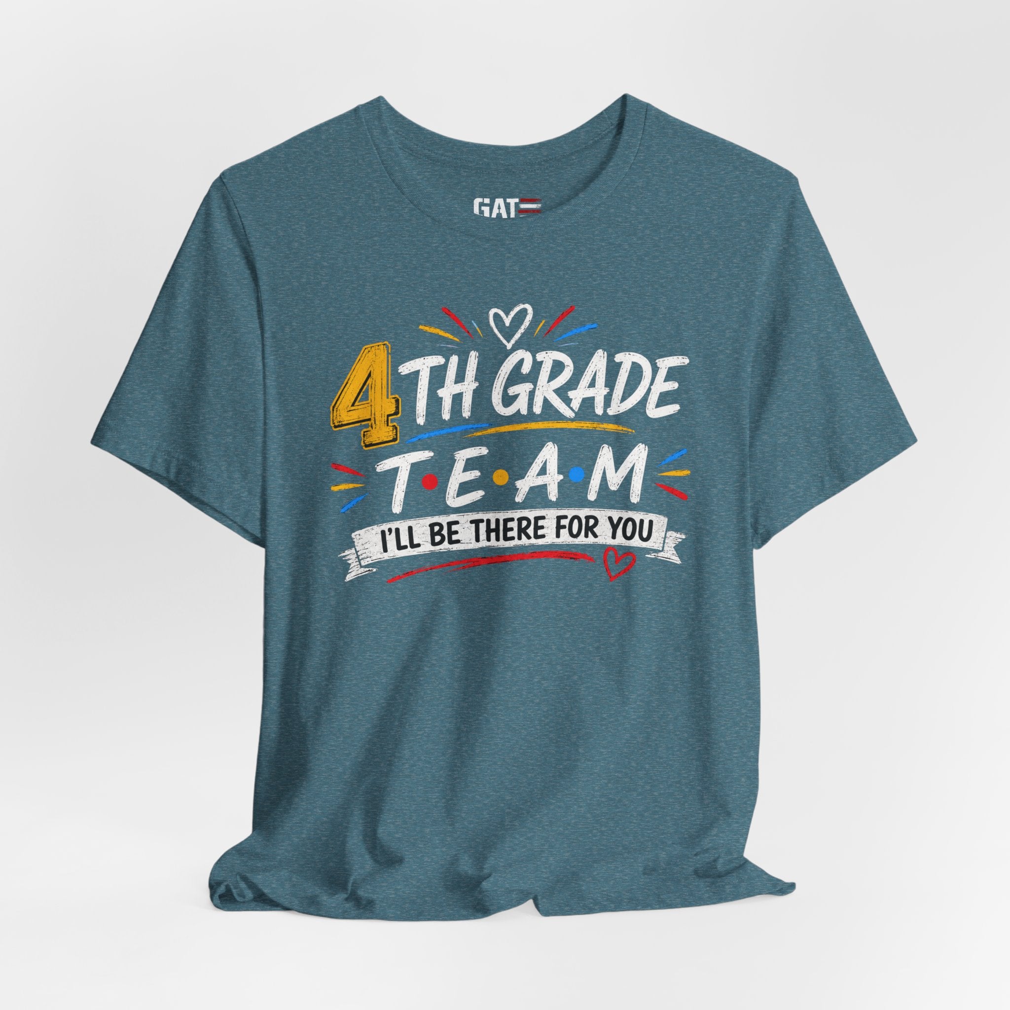 4th Grade Team Tee, Teacher Squad Shirt, Color Dot Inspired Teacher Shirt, Grade Level Team Gift, School Staff Apparel, Friends Theme