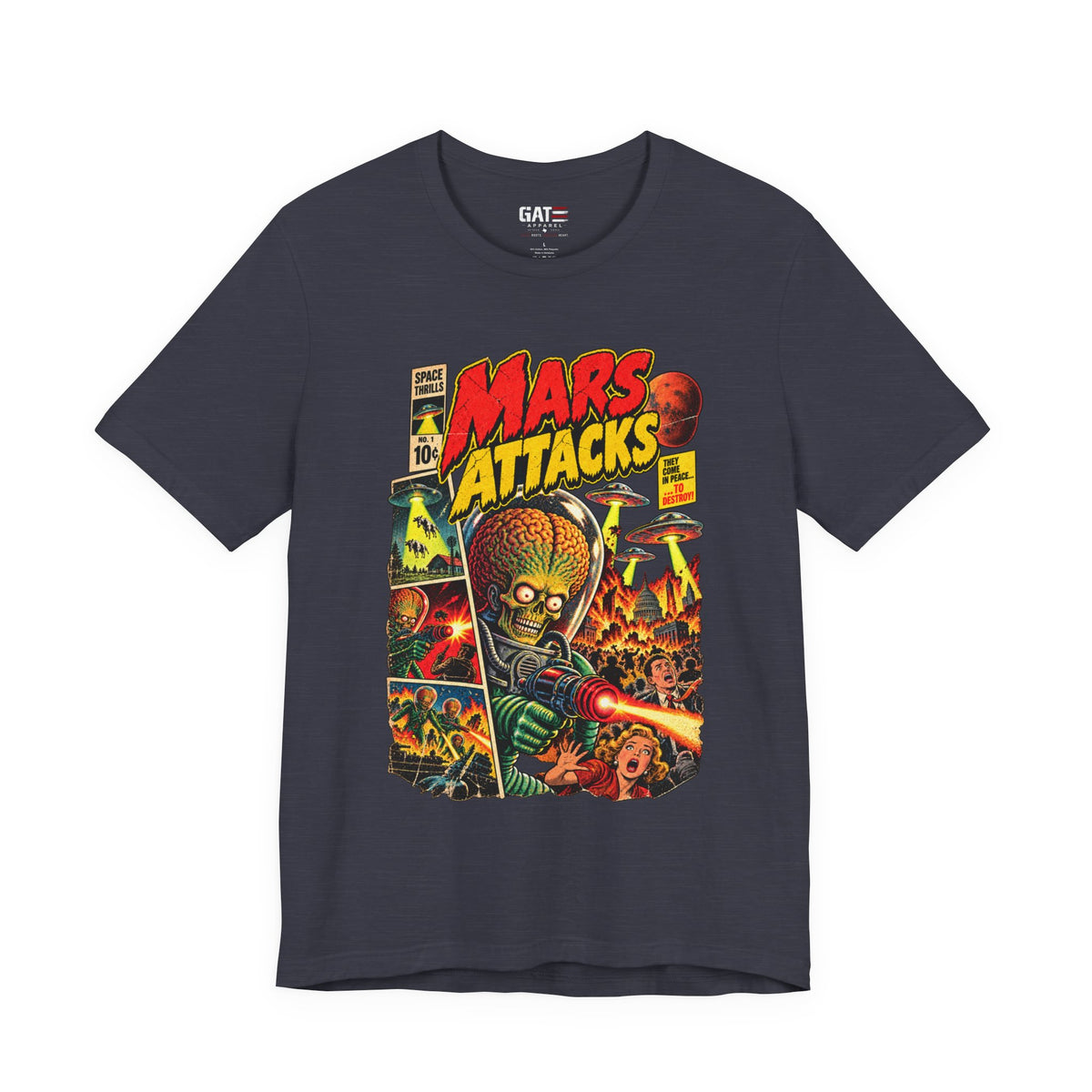 Mars Attacks Shirt | Retro Sci-Fi Comic Movie Tee