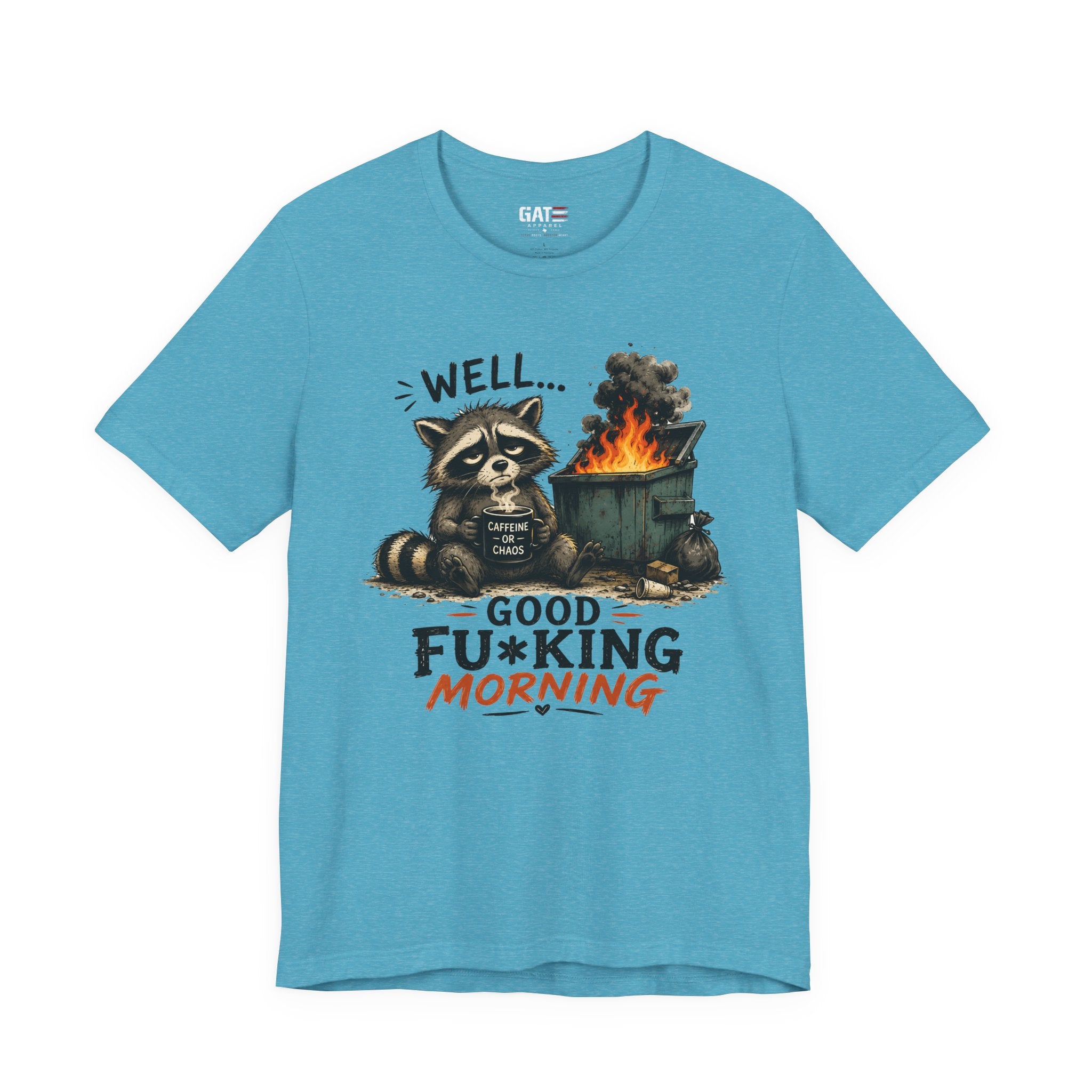 Funny Raccoon Shirt, Coffee Lover Shirt, Trash Panda Tee, Funny Animal Shirt, Sarcastic Shirt, Coffee Addict Gift, Unisex Graphic Tee