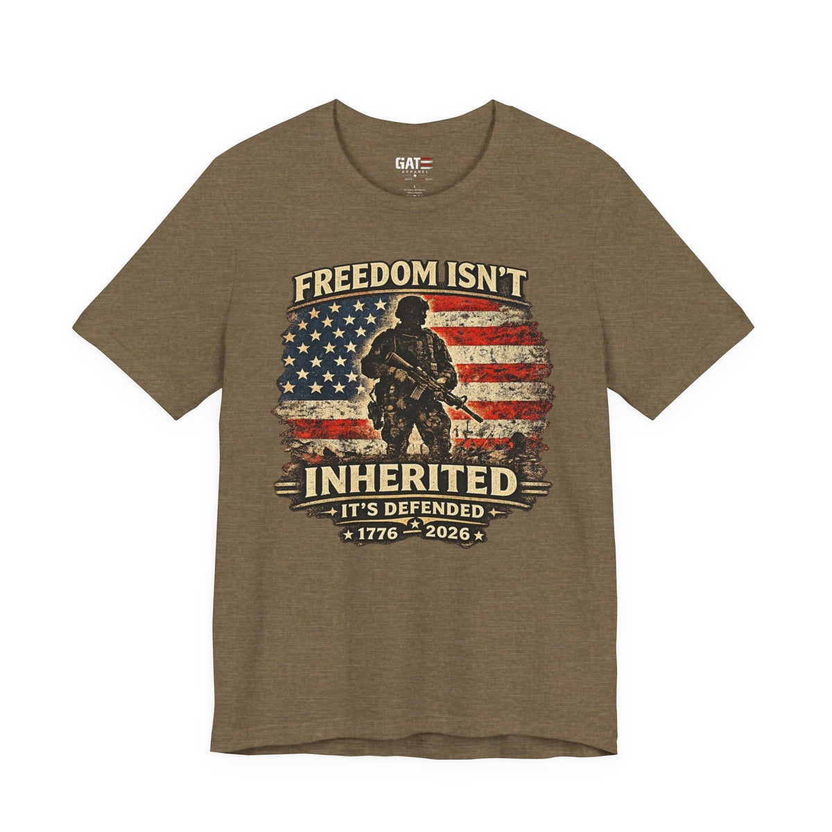 Freedom Isn't Inherited 1776-2026 Shirt | Veteran Tee